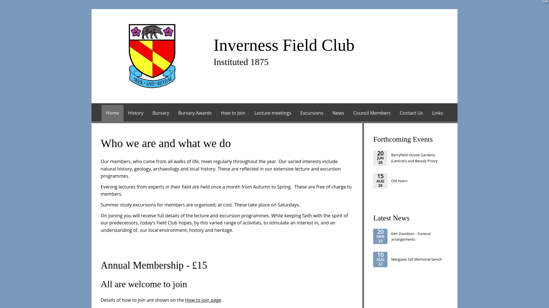 Website screenshot
