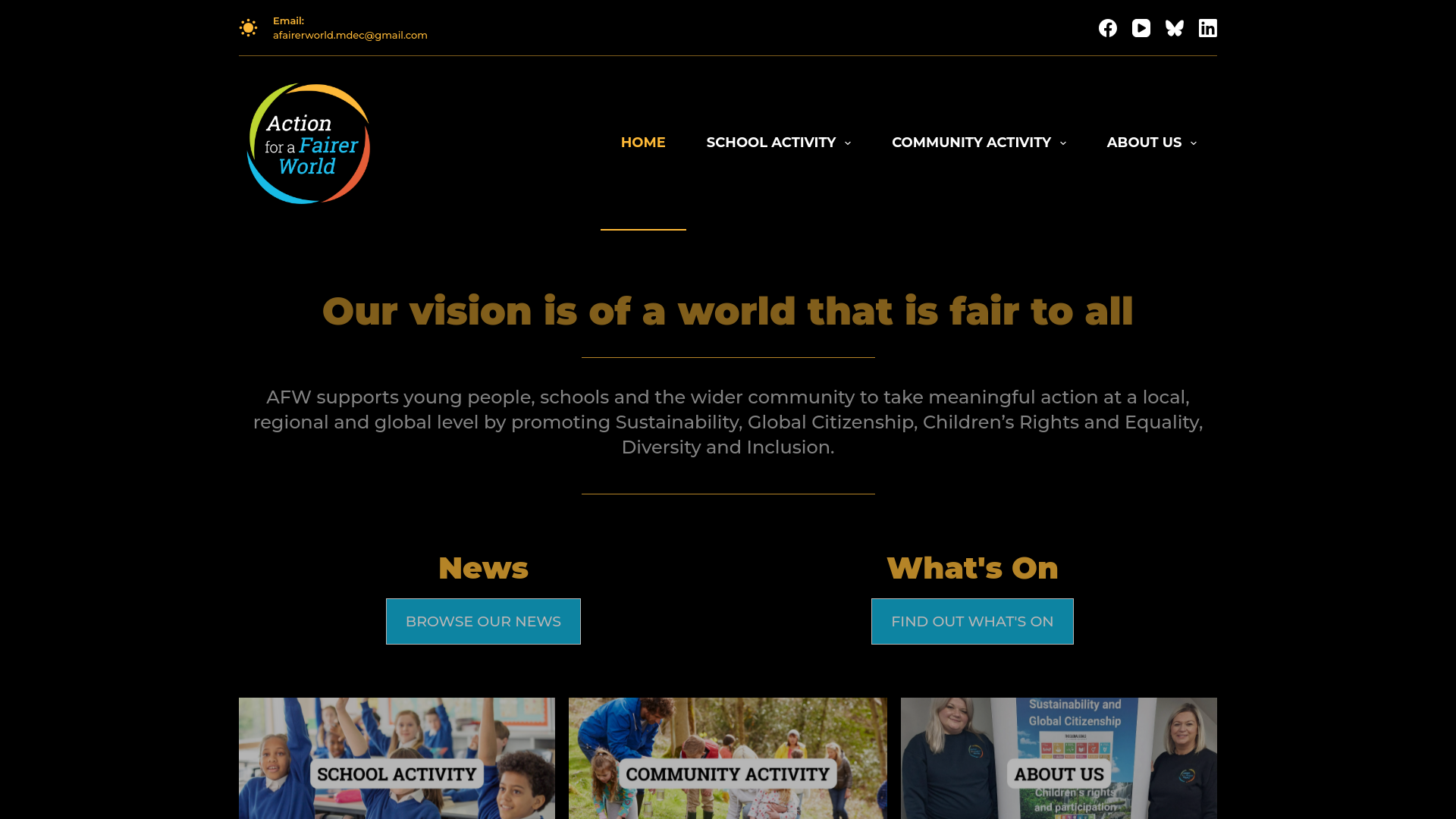 Website screenshot