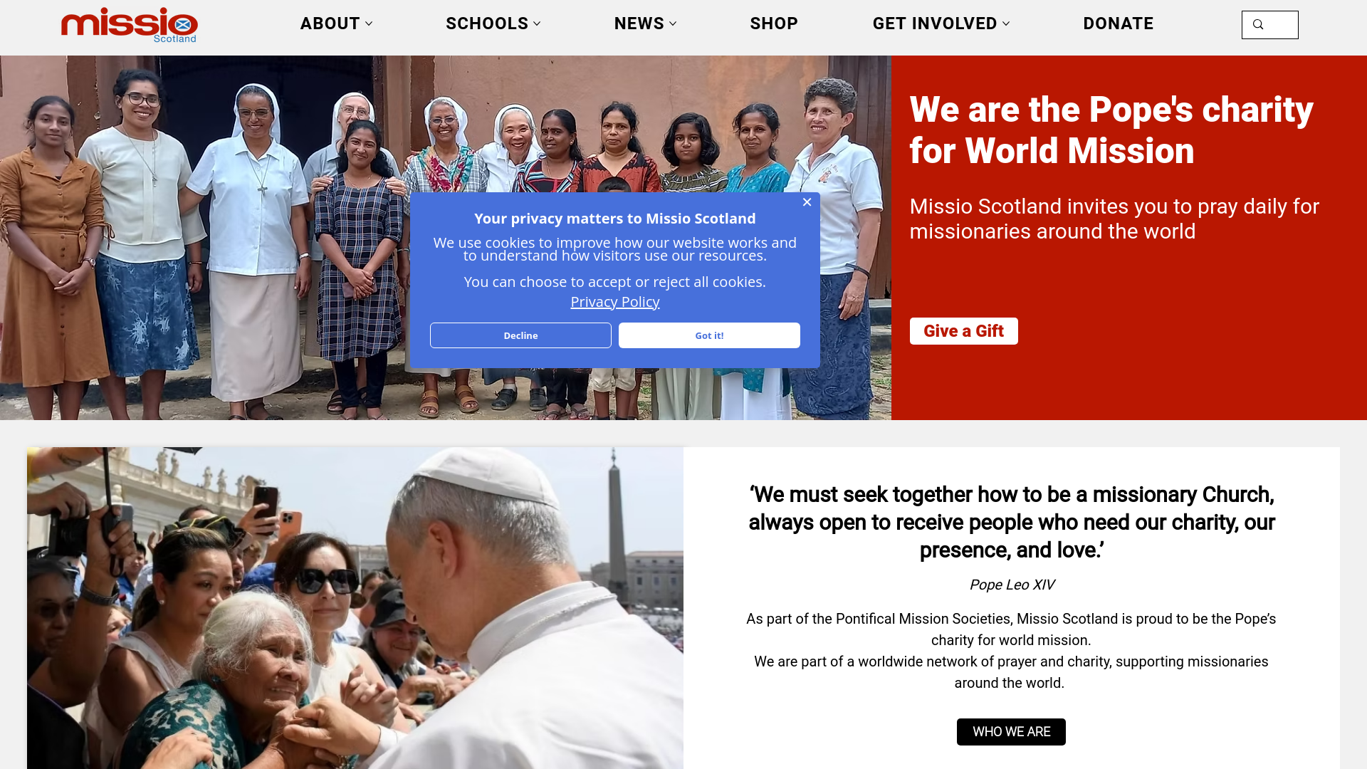 Website screenshot