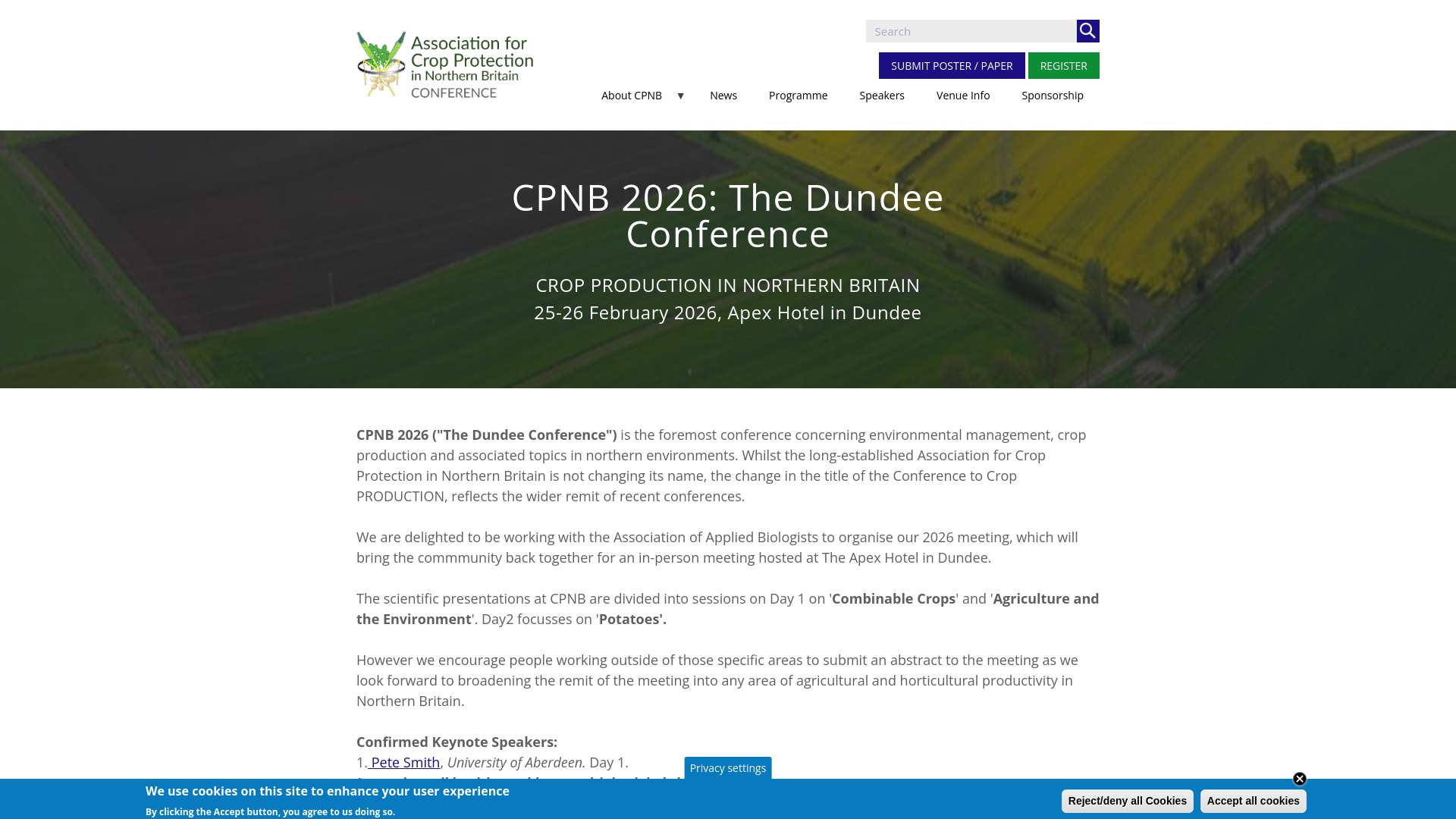 Website screenshot