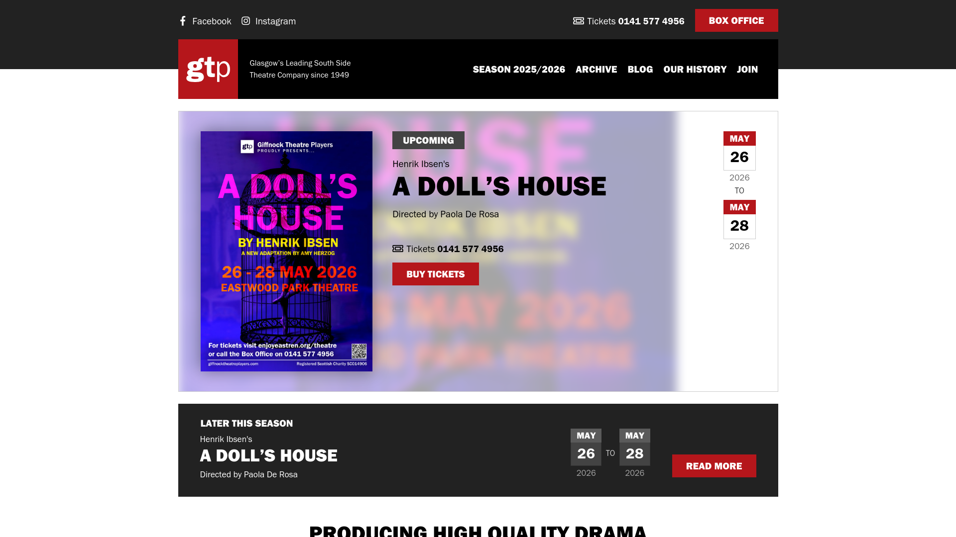 Website screenshot