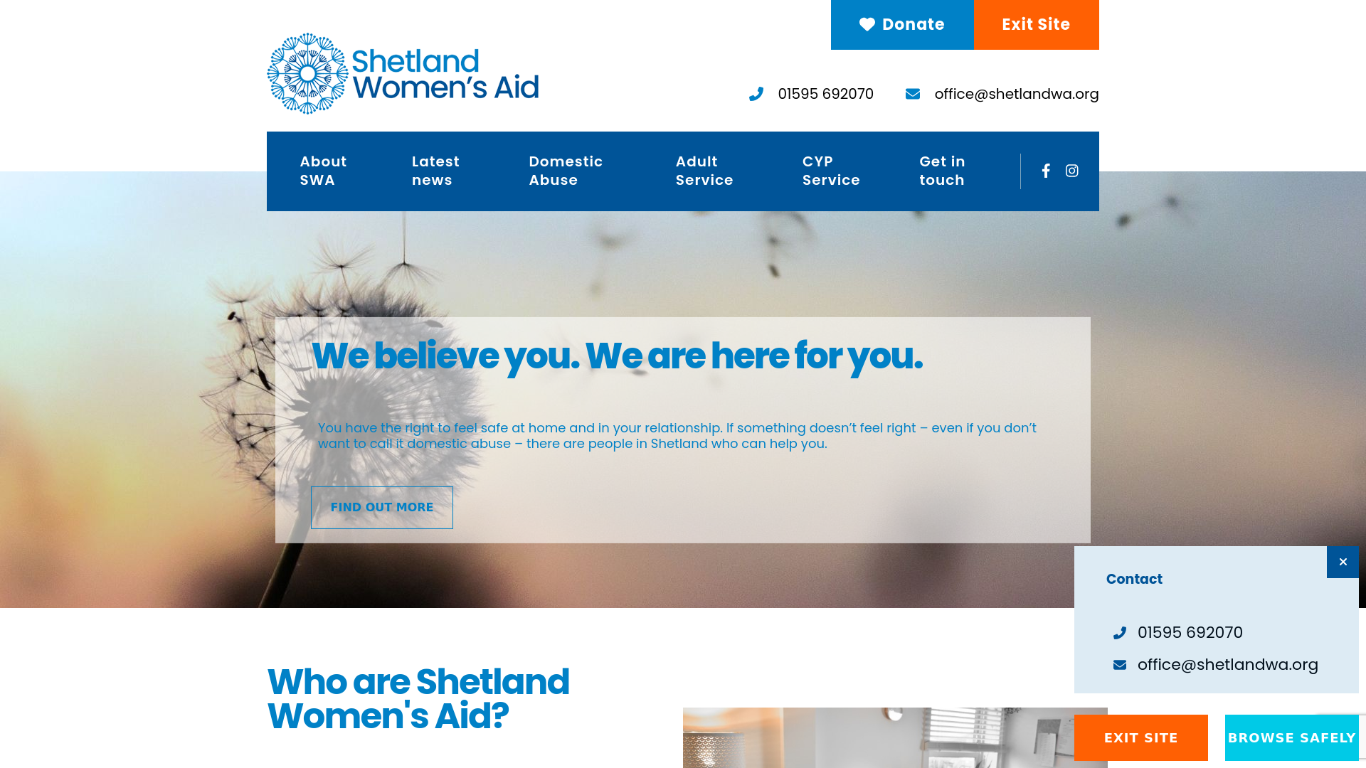 Website screenshot