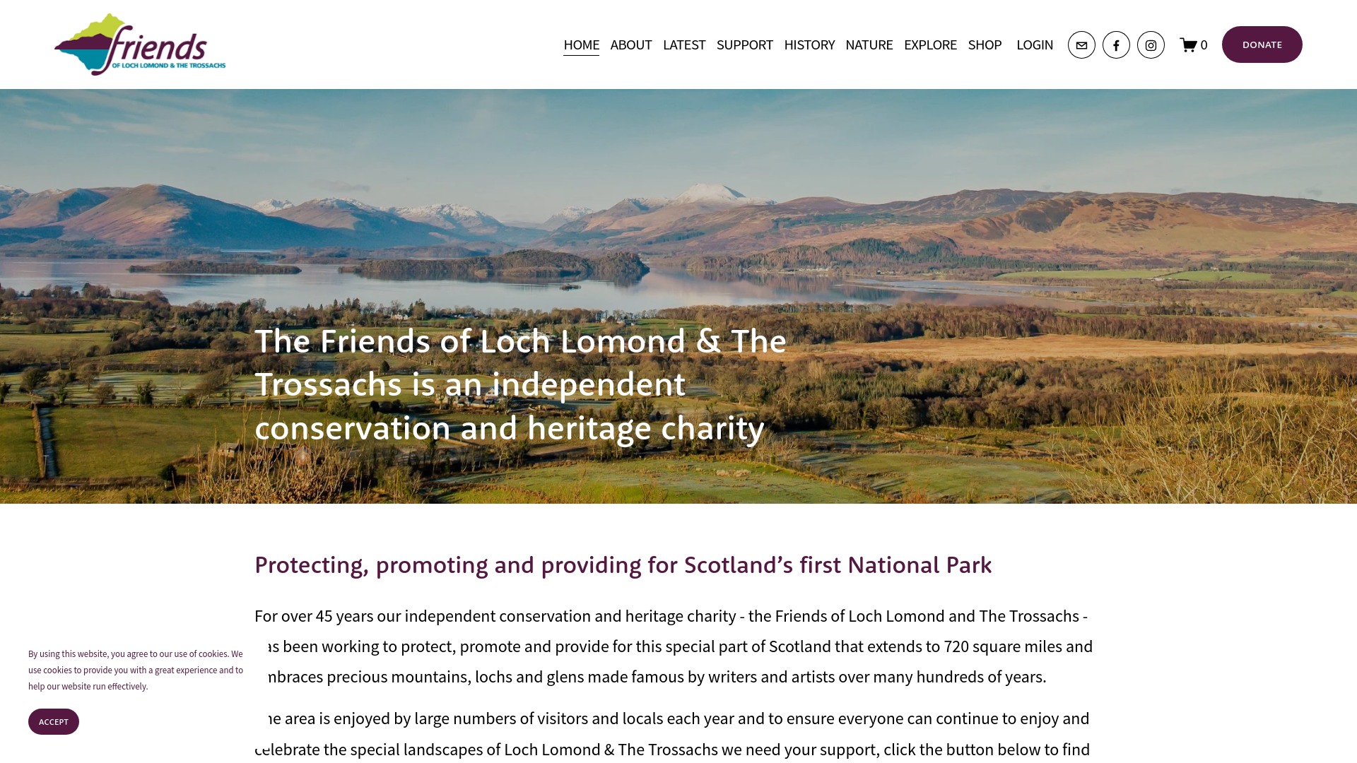 Website screenshot