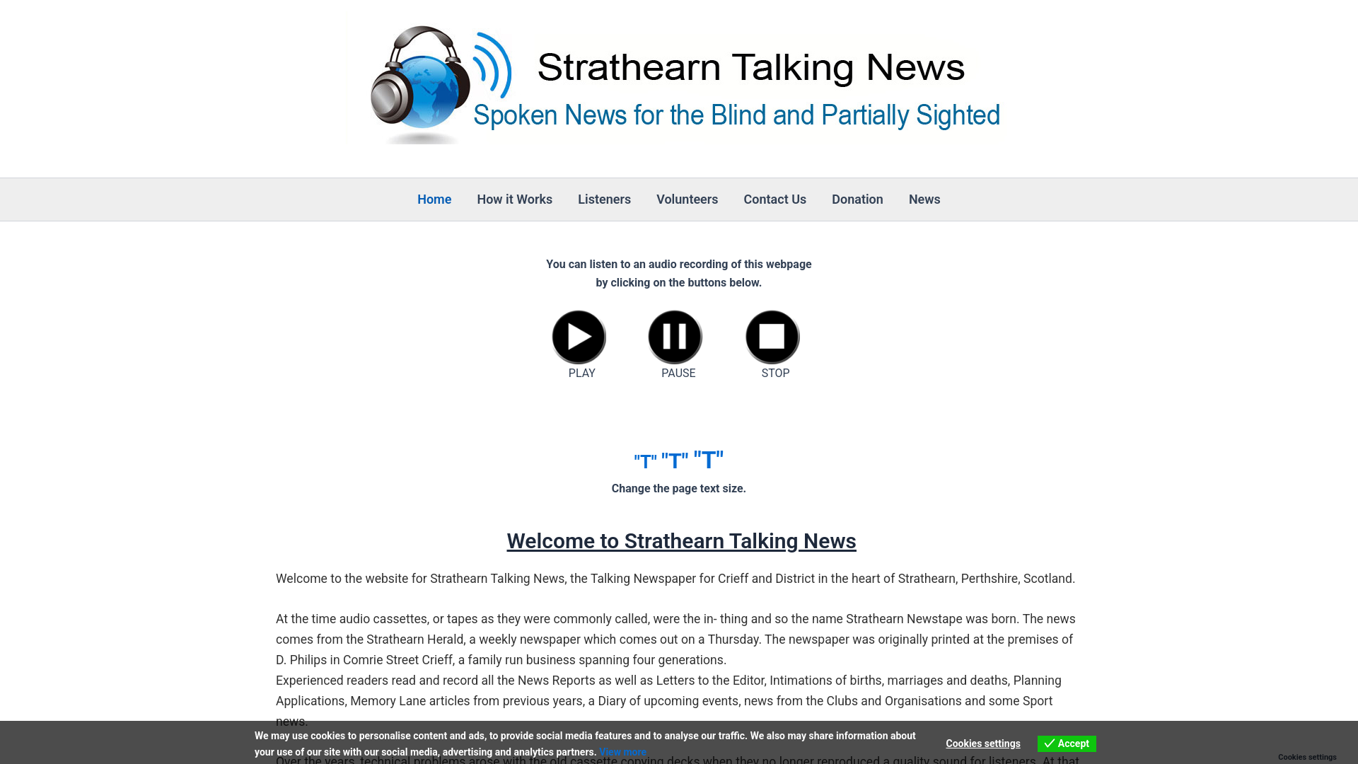 Website screenshot