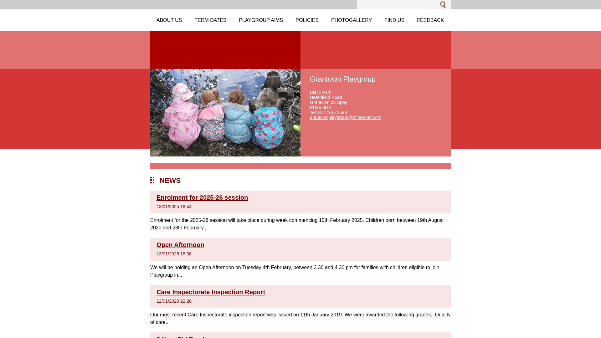 Website screenshot