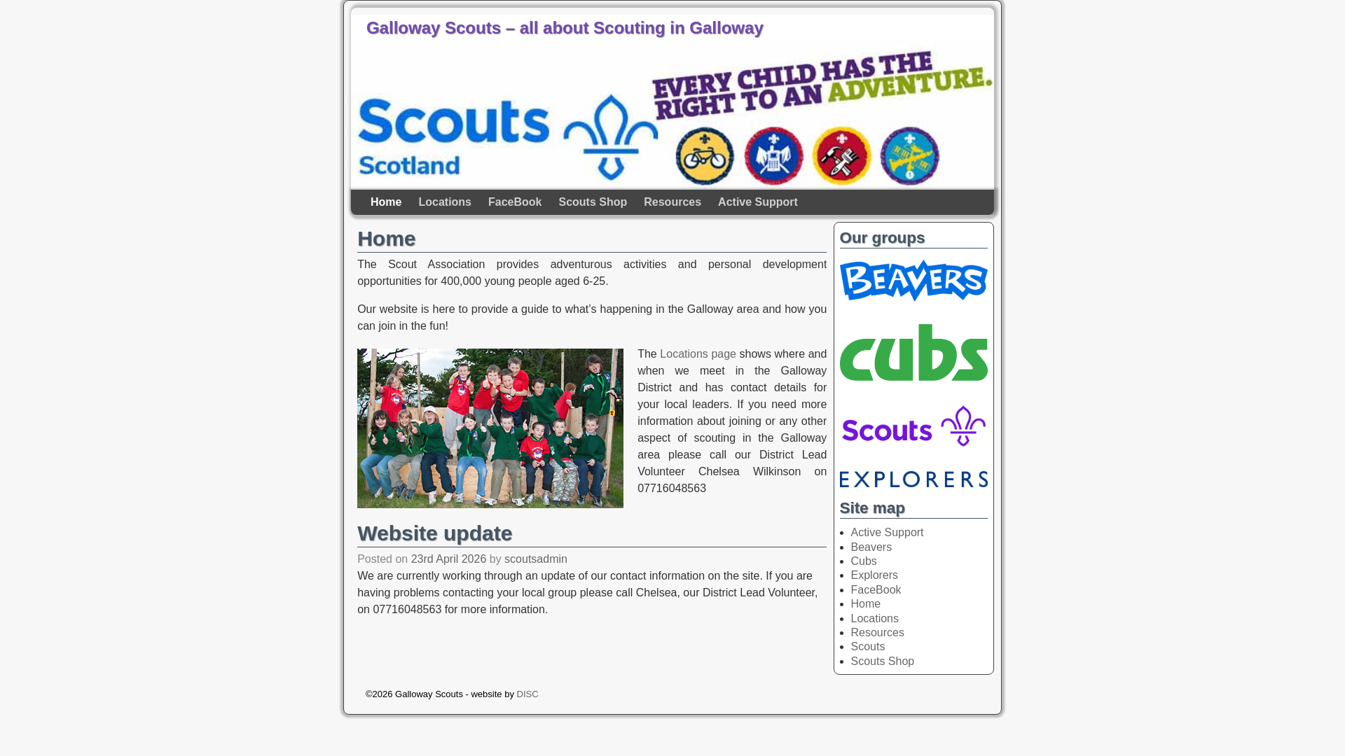 Website screenshot