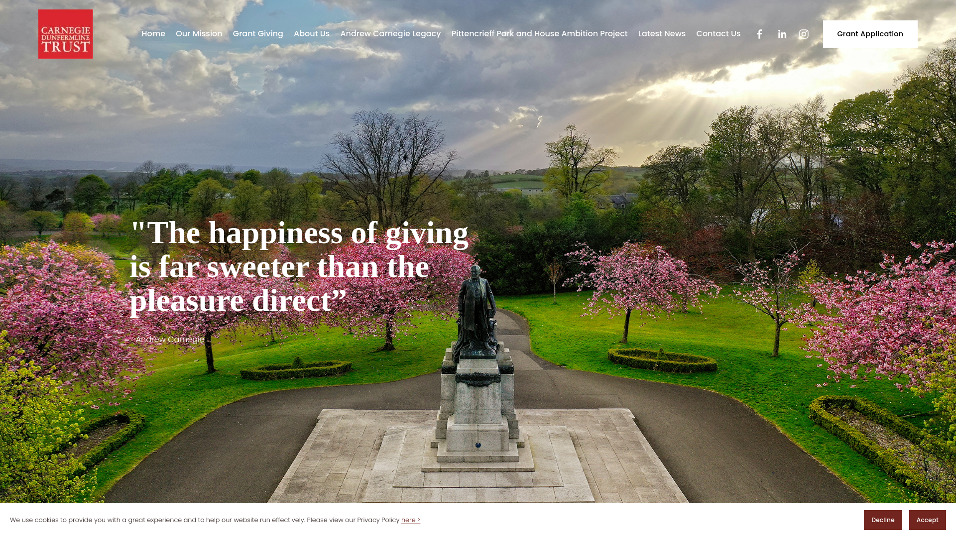 Website screenshot