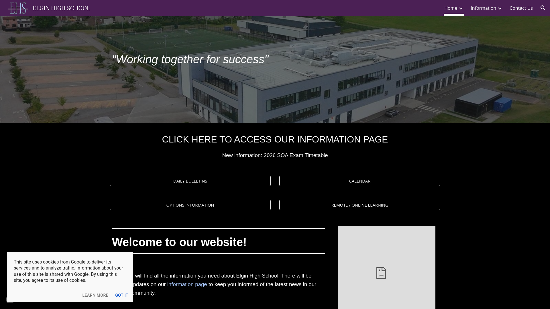 Website screenshot