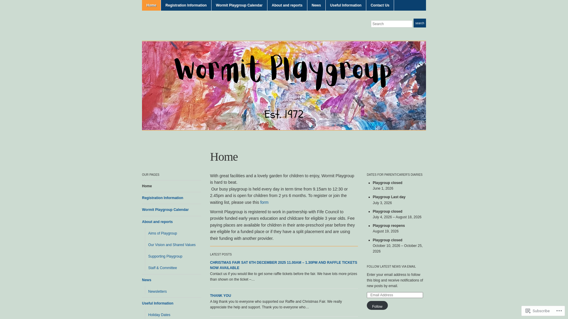 Website screenshot