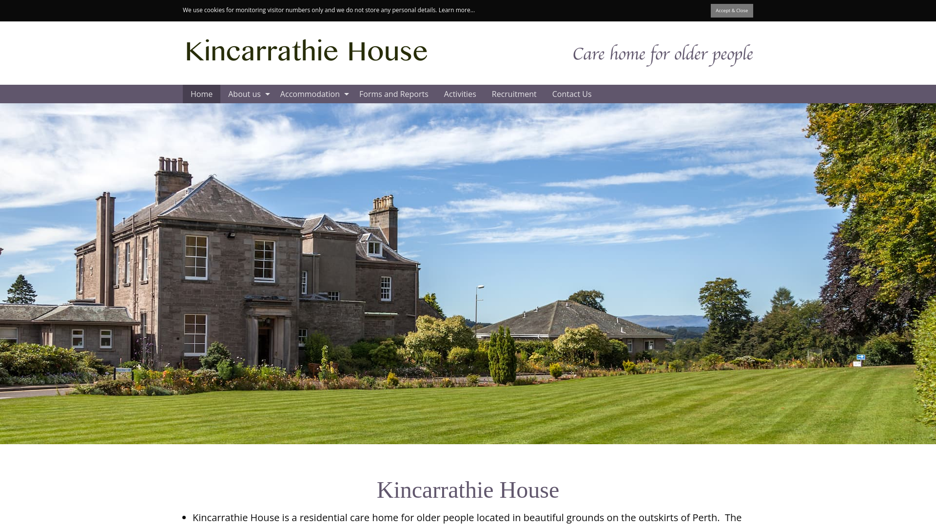 Website screenshot