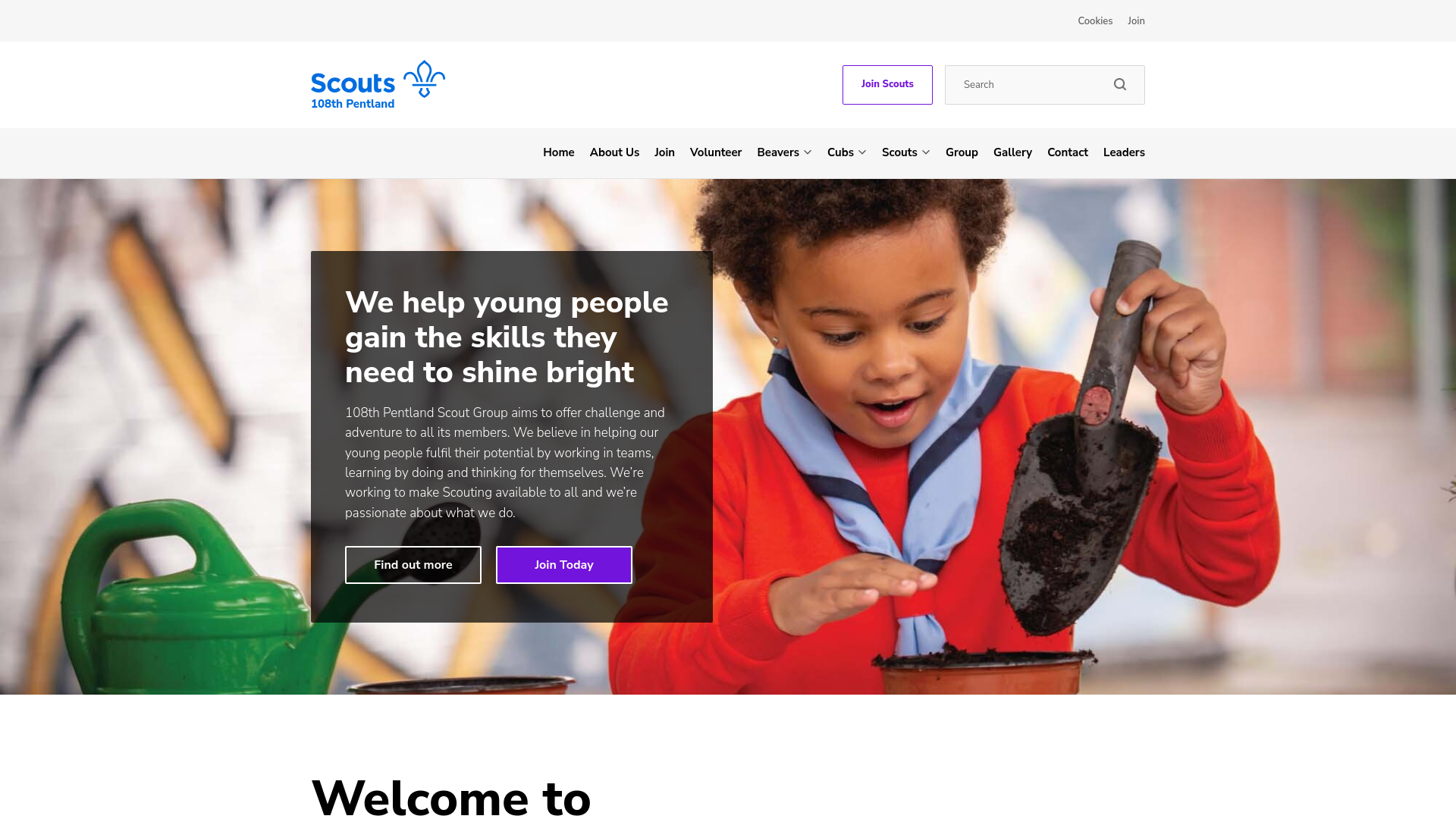 Website screenshot