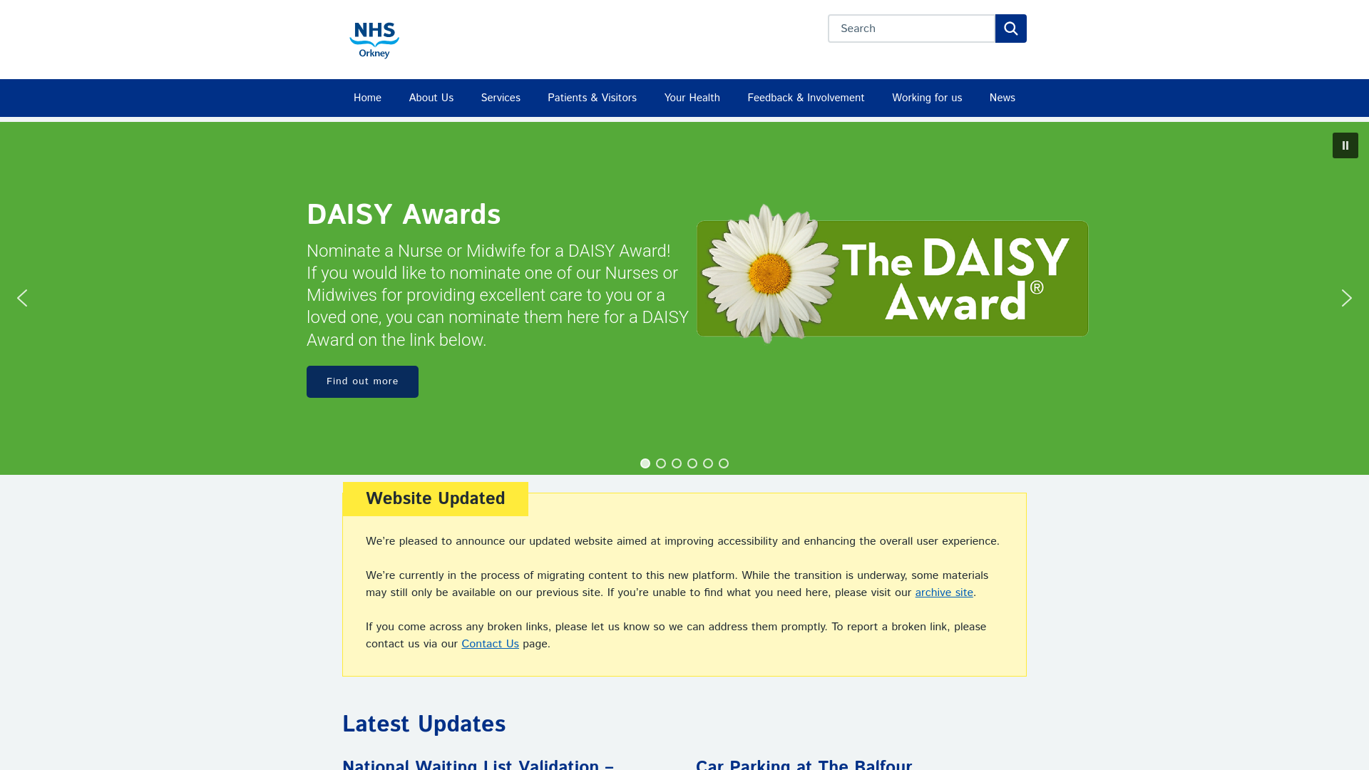 Website screenshot