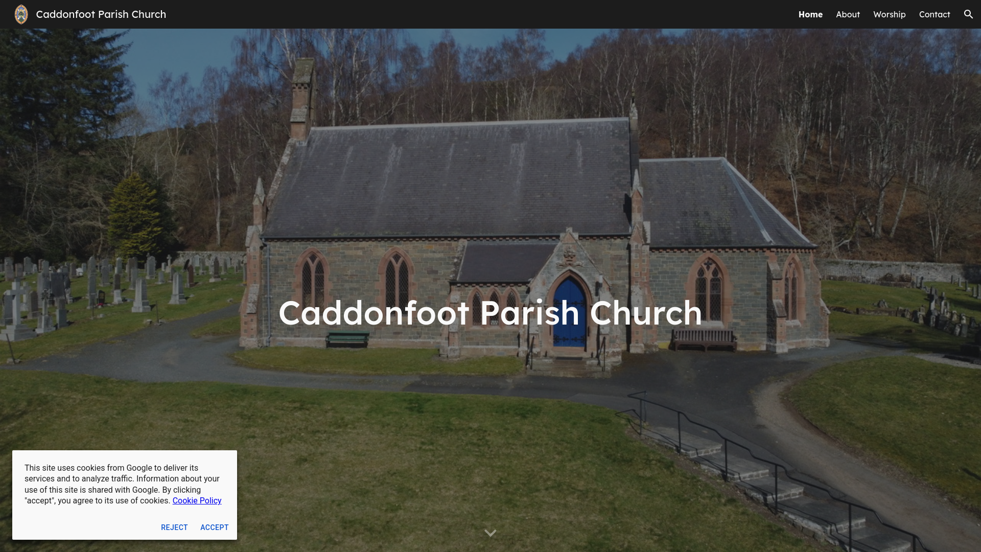 Website screenshot