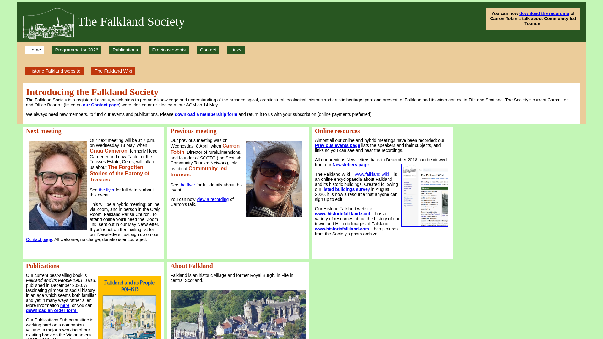 Website screenshot