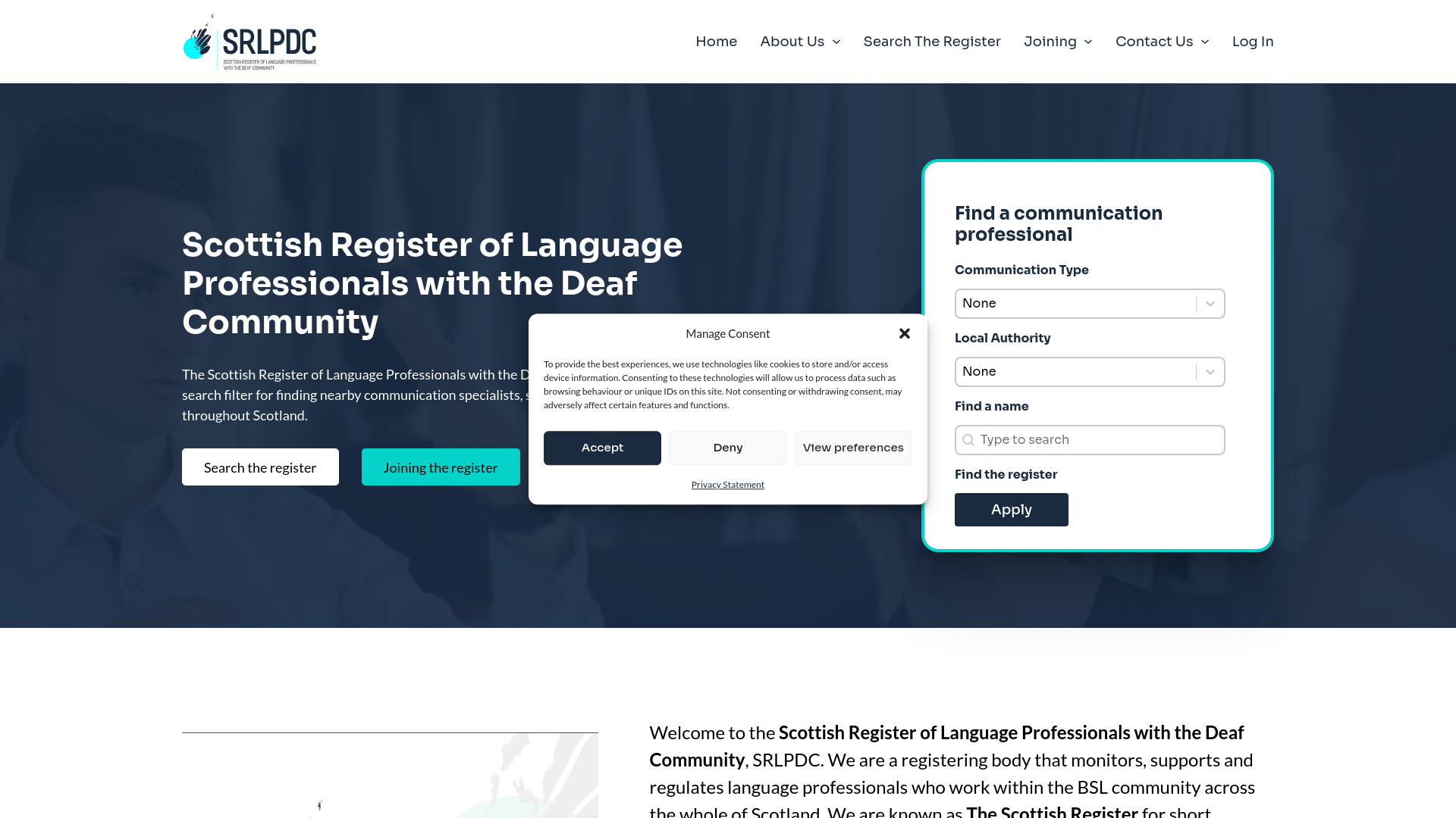 Website screenshot