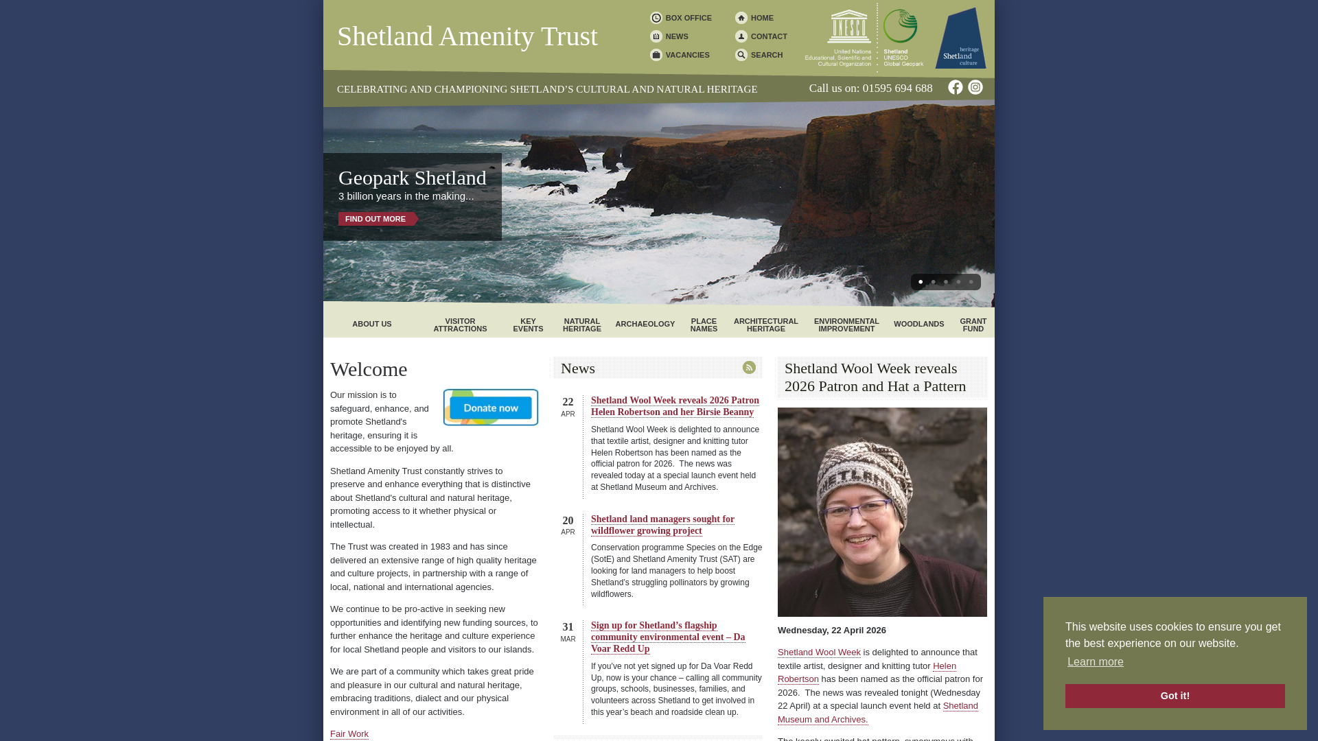 Website screenshot