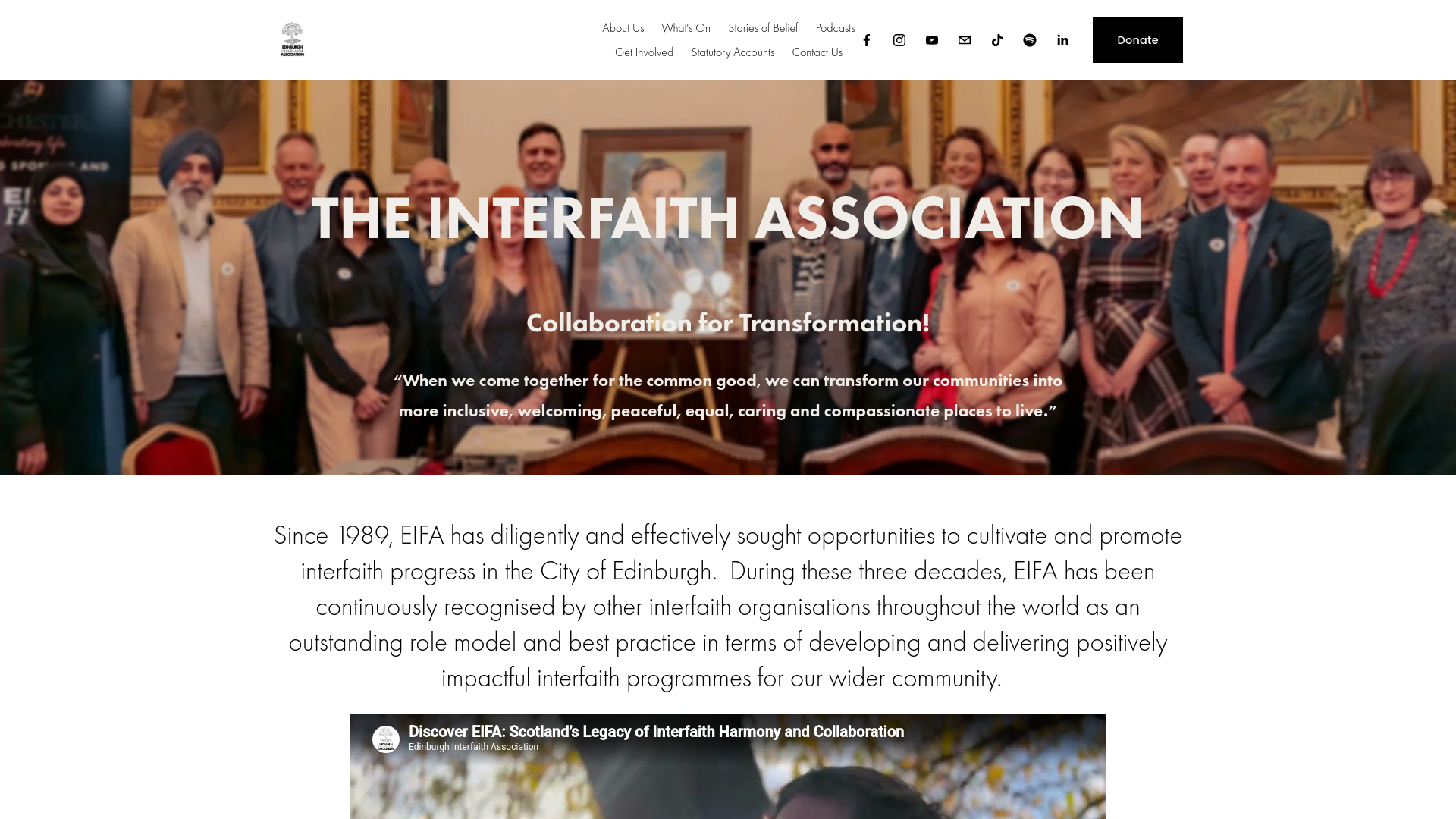 Website screenshot