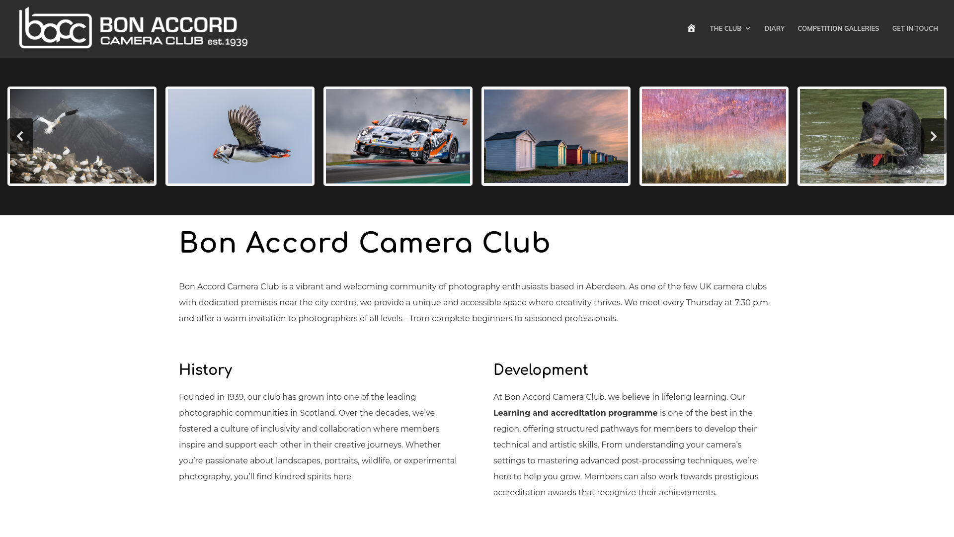 Website screenshot
