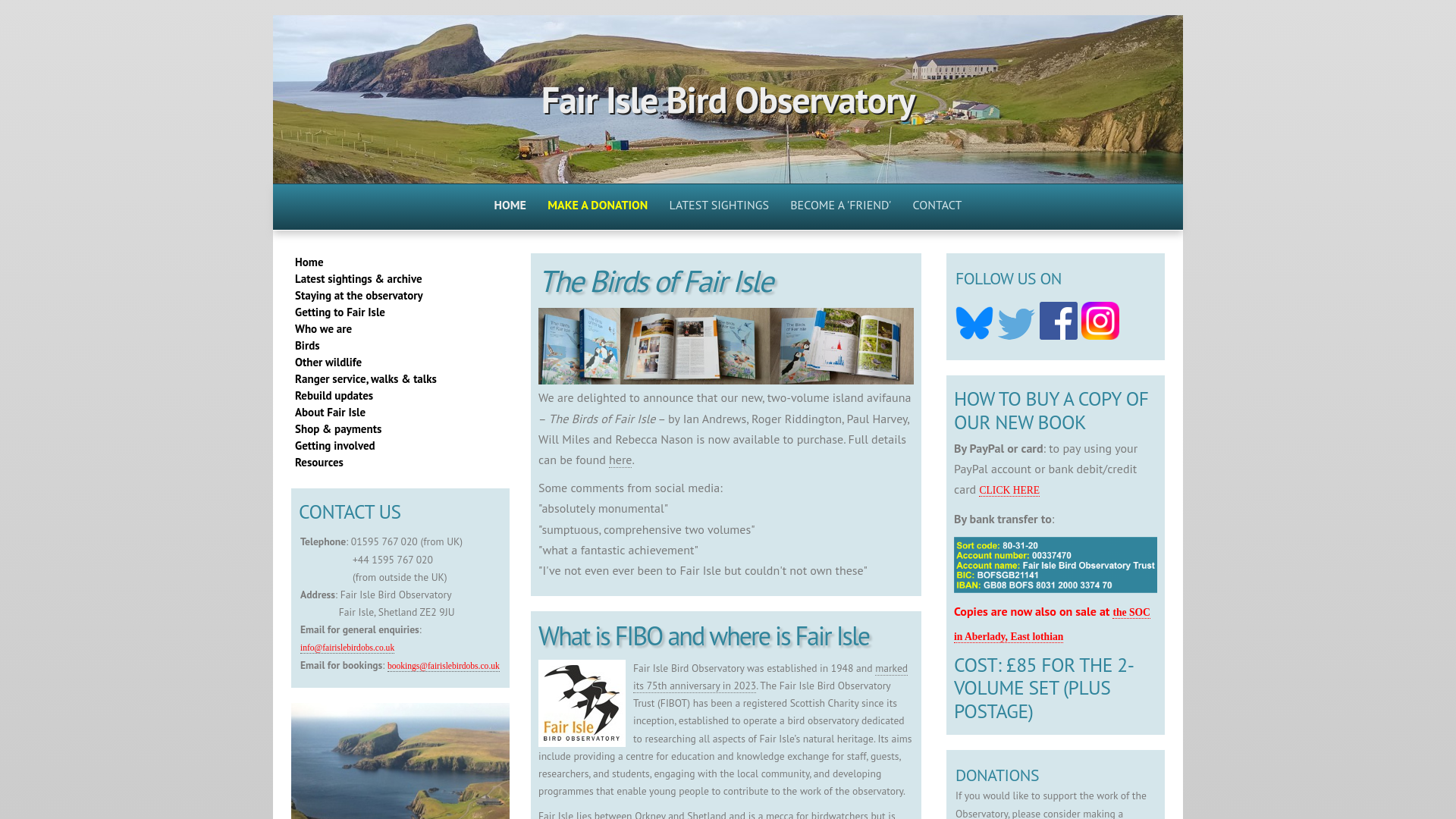 Website screenshot