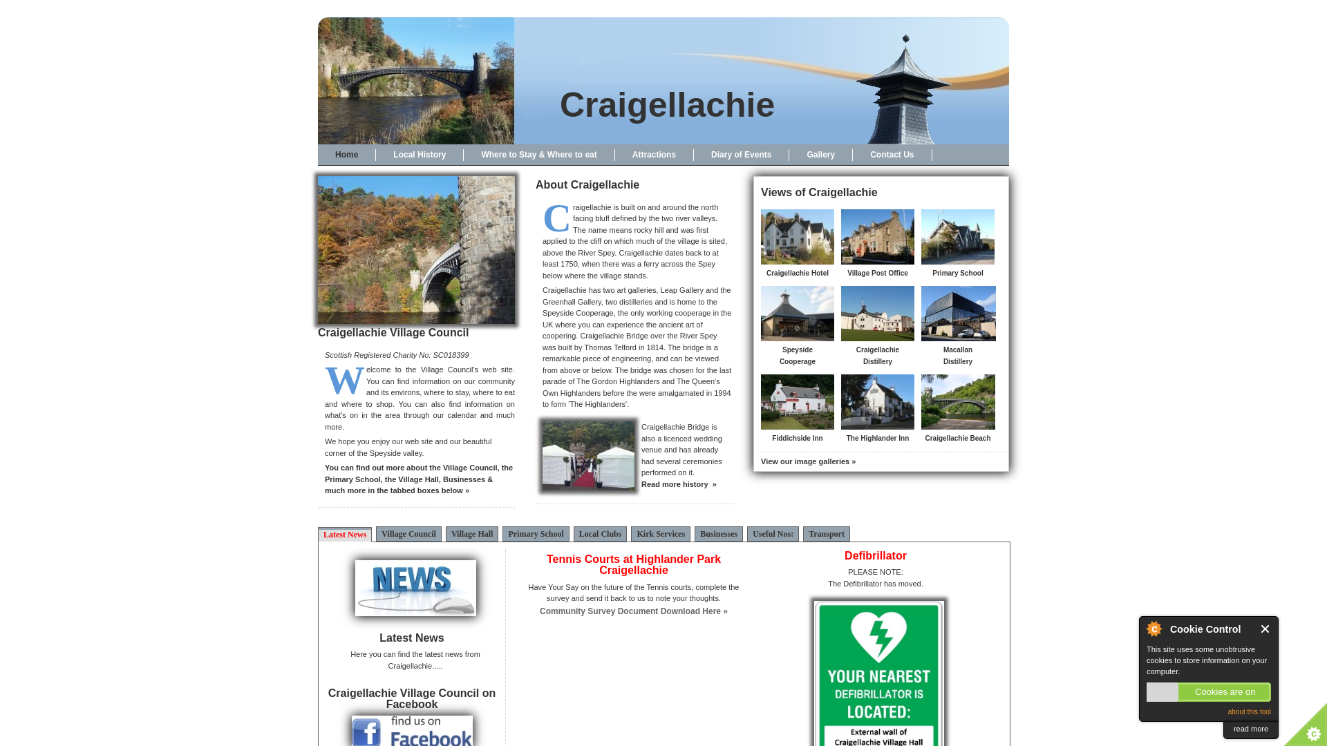 Website screenshot