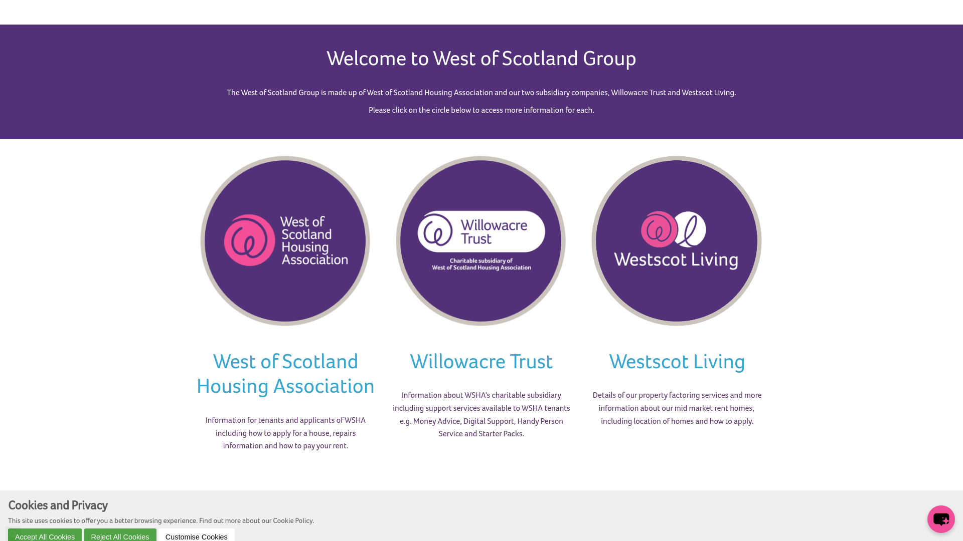 Website screenshot
