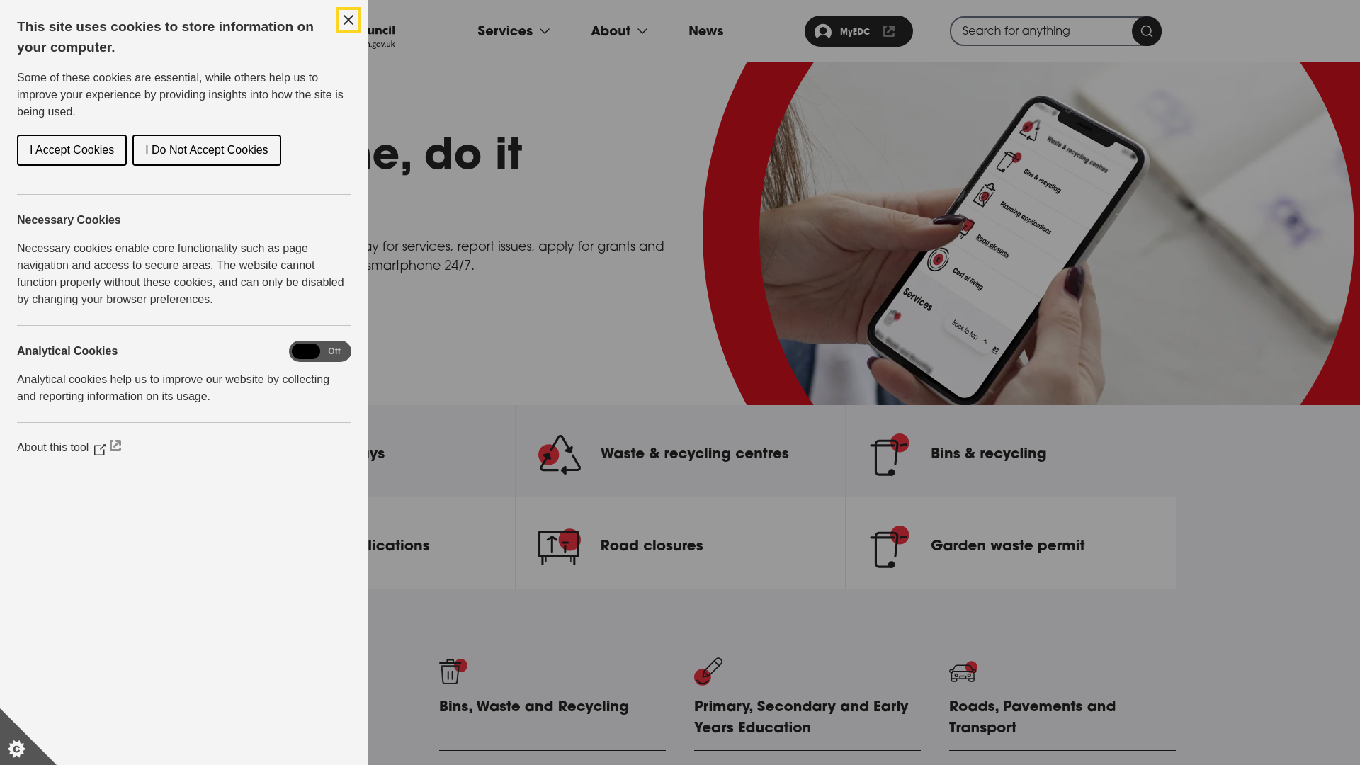 Website screenshot