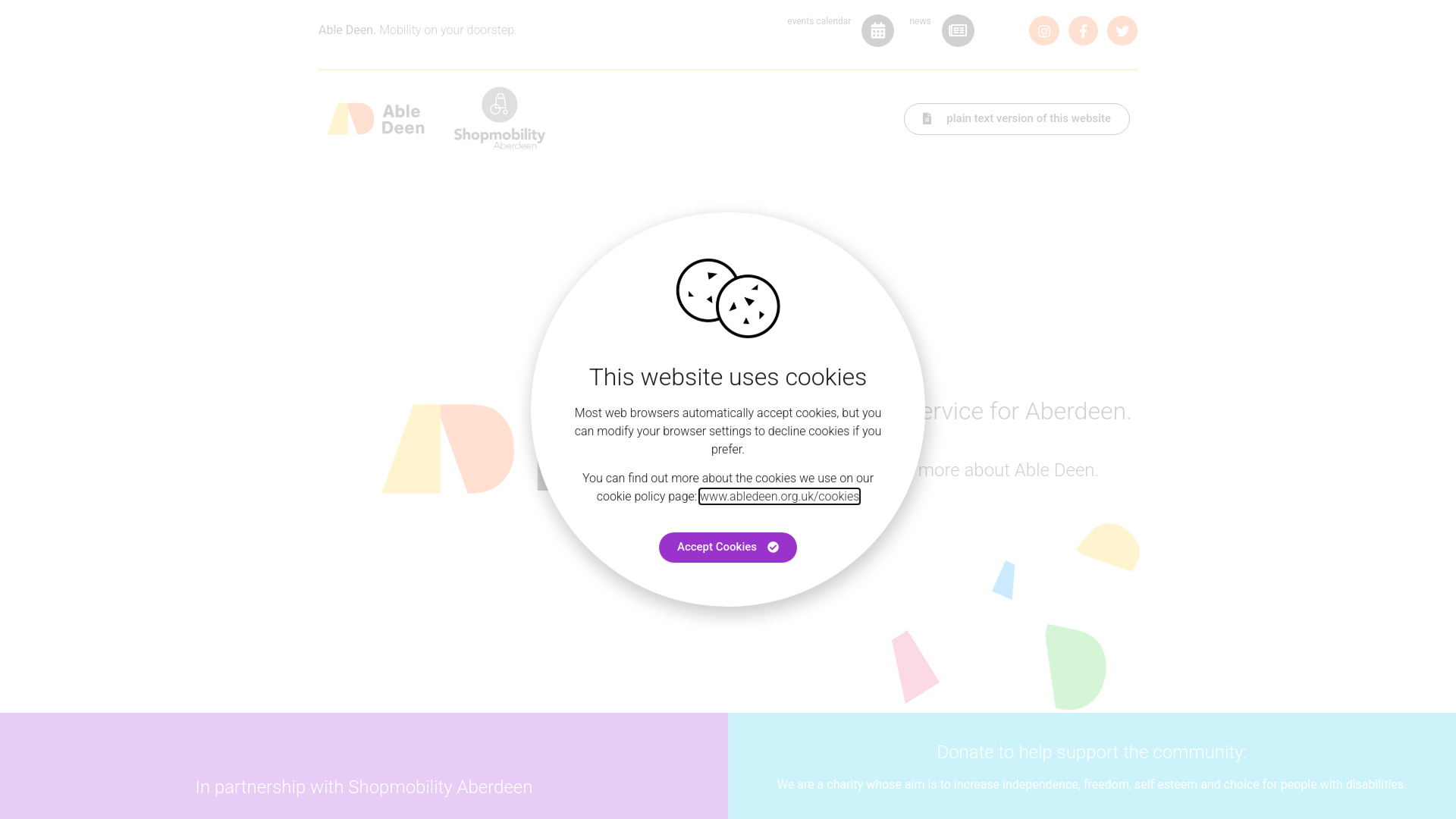 Website screenshot