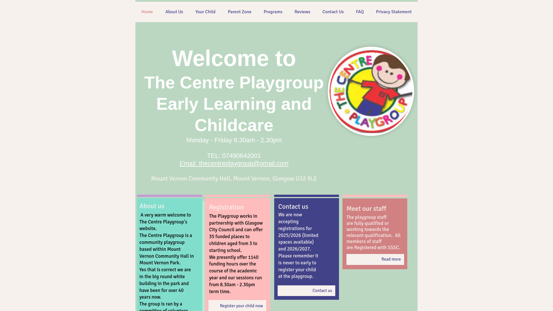 Website screenshot