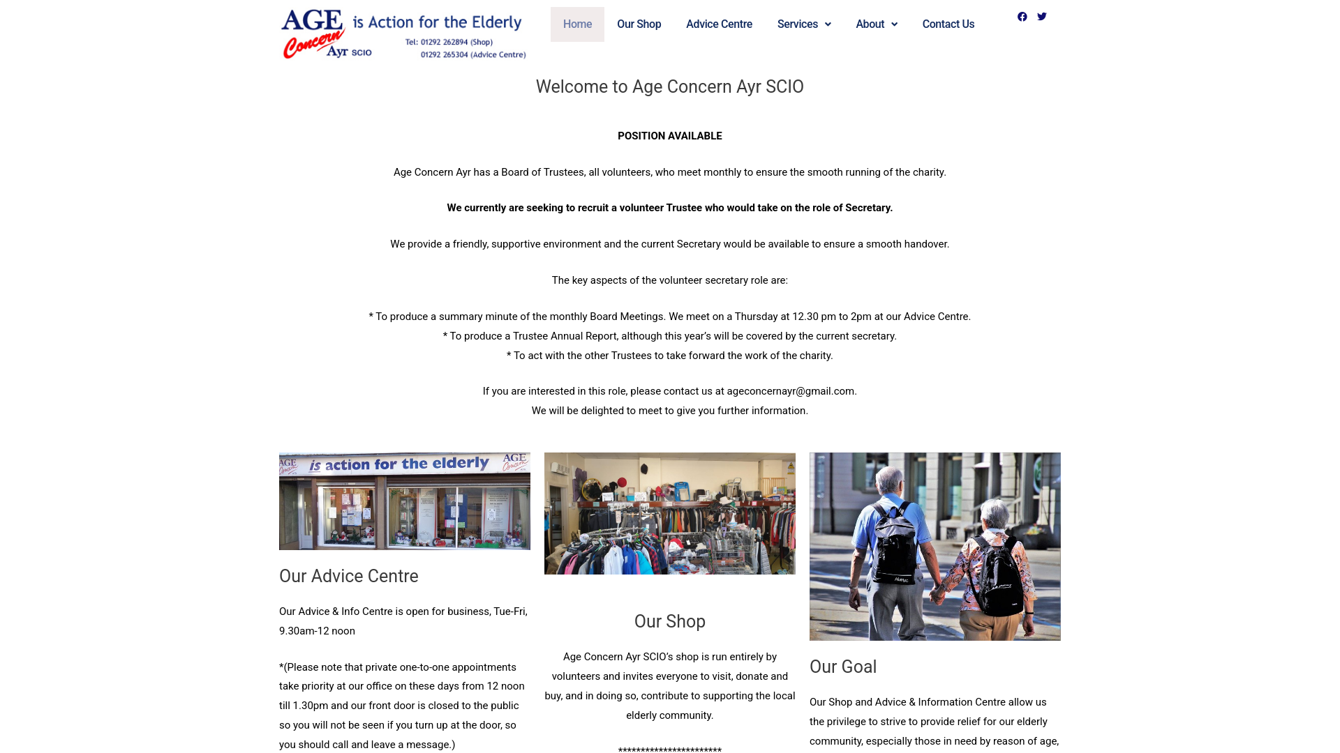 Website screenshot