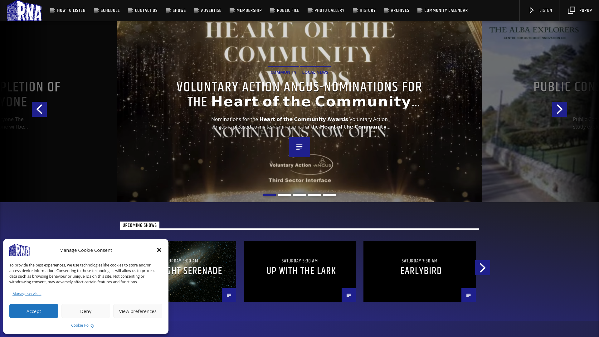 Website screenshot