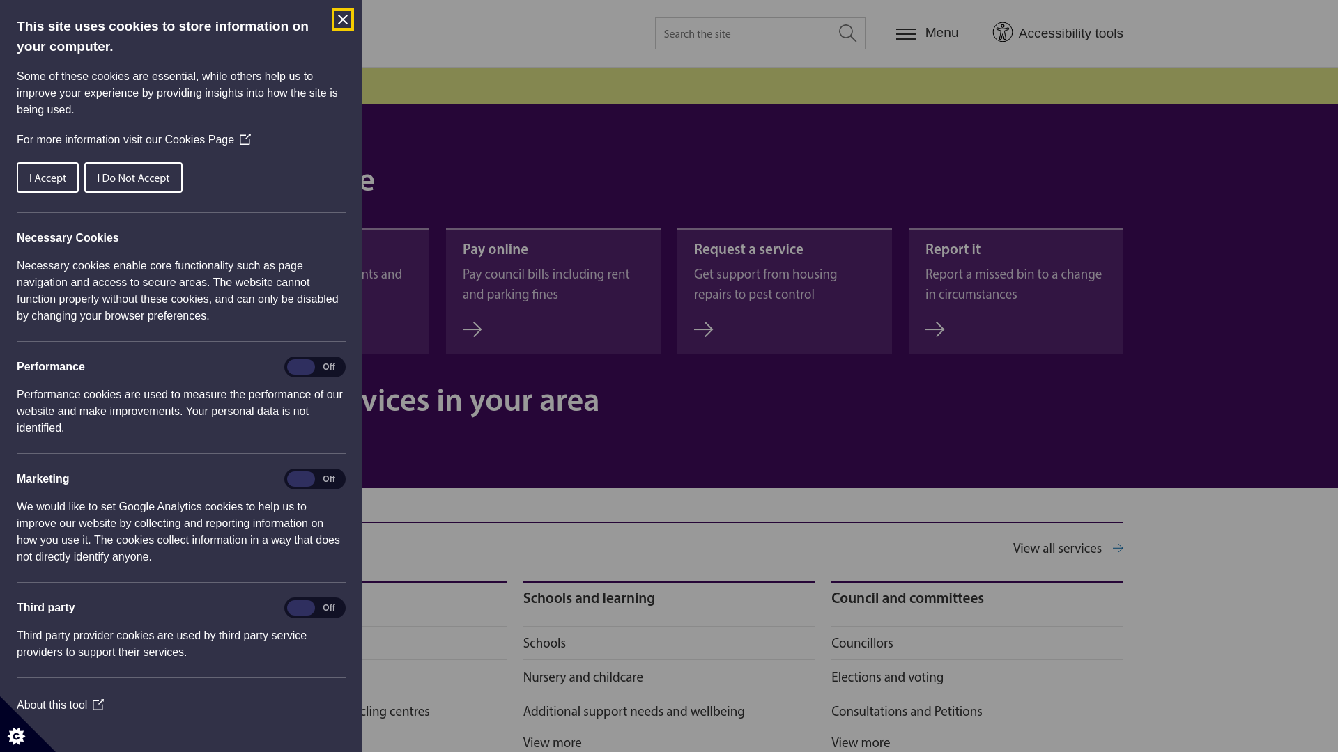 Website screenshot