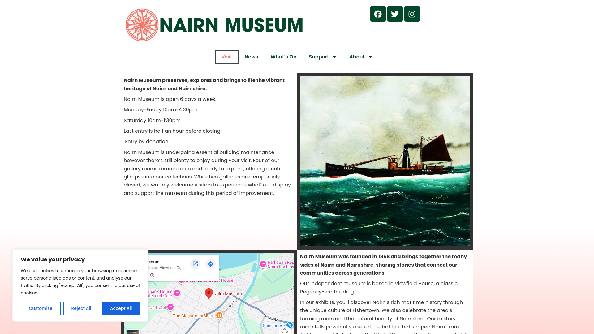 Website screenshot