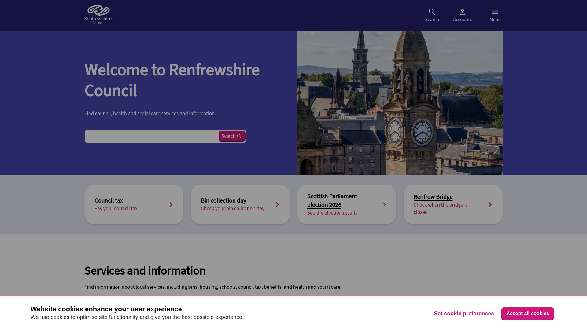 Website screenshot