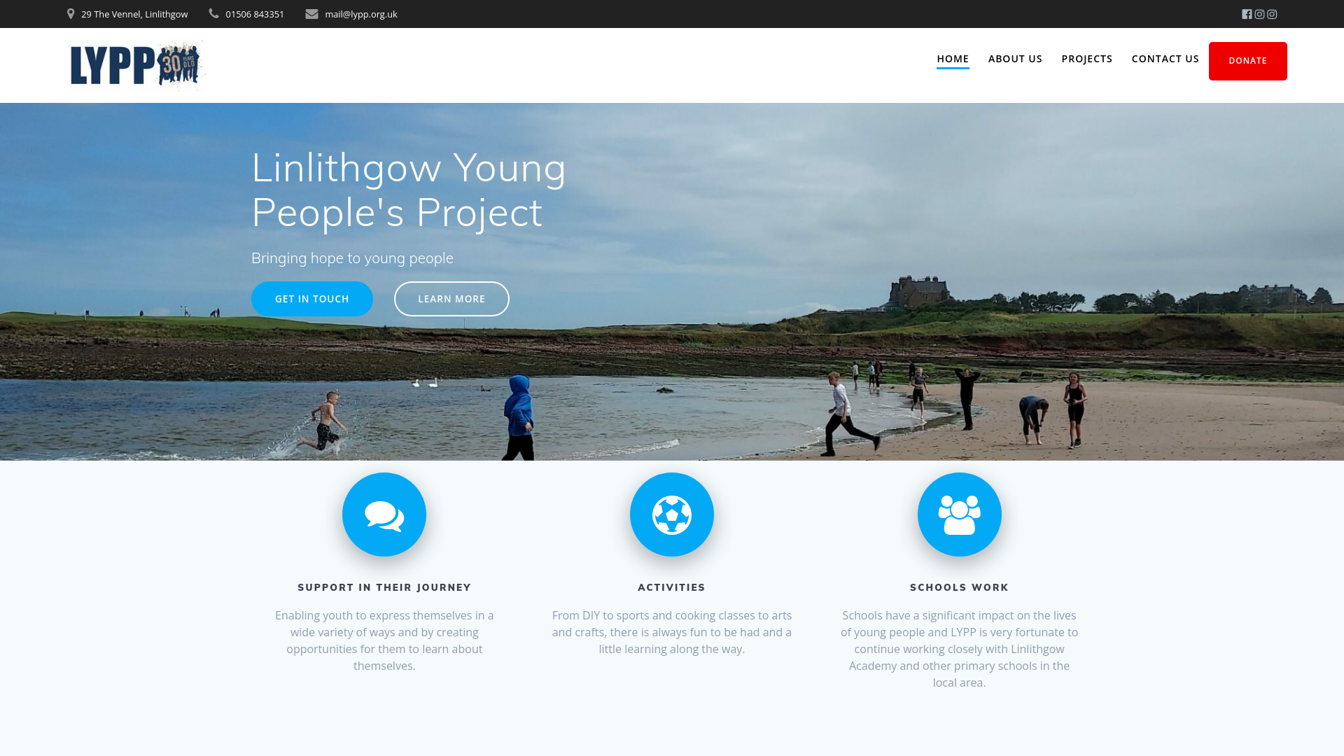 Website screenshot