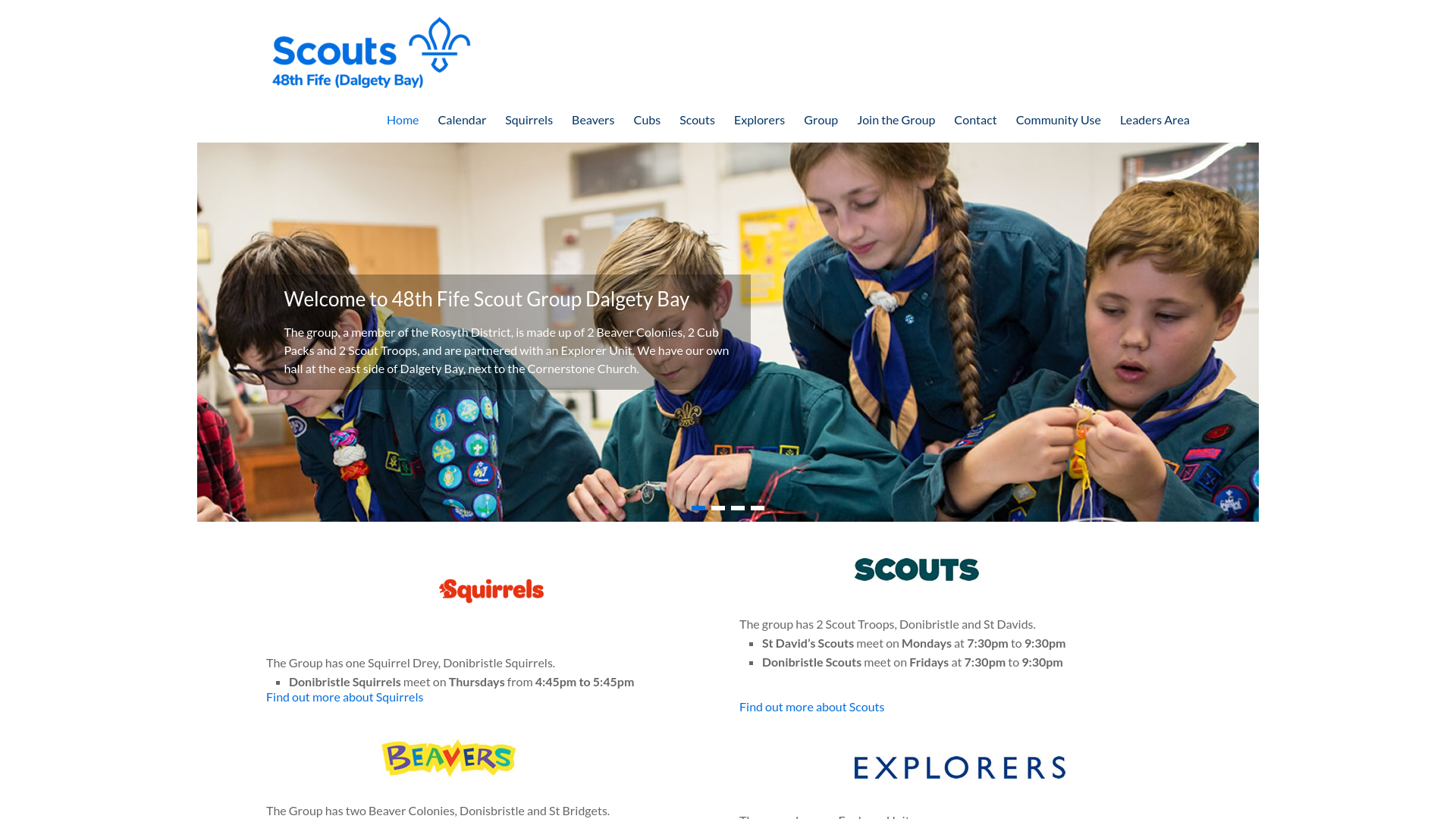 Website screenshot