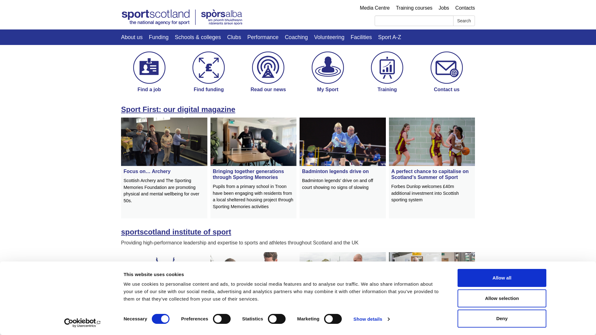 Website screenshot