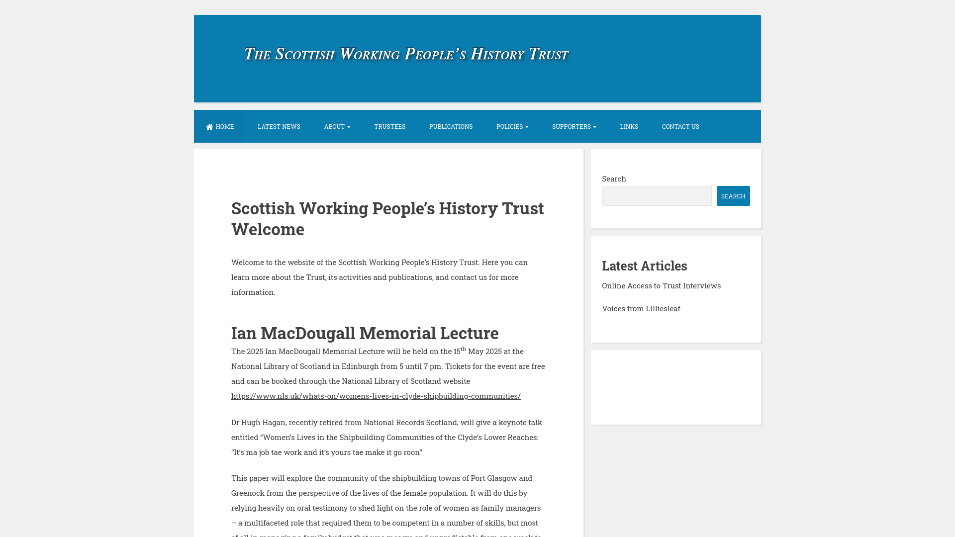 Website screenshot