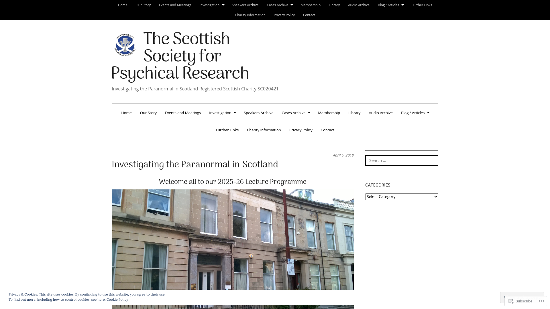 Website screenshot