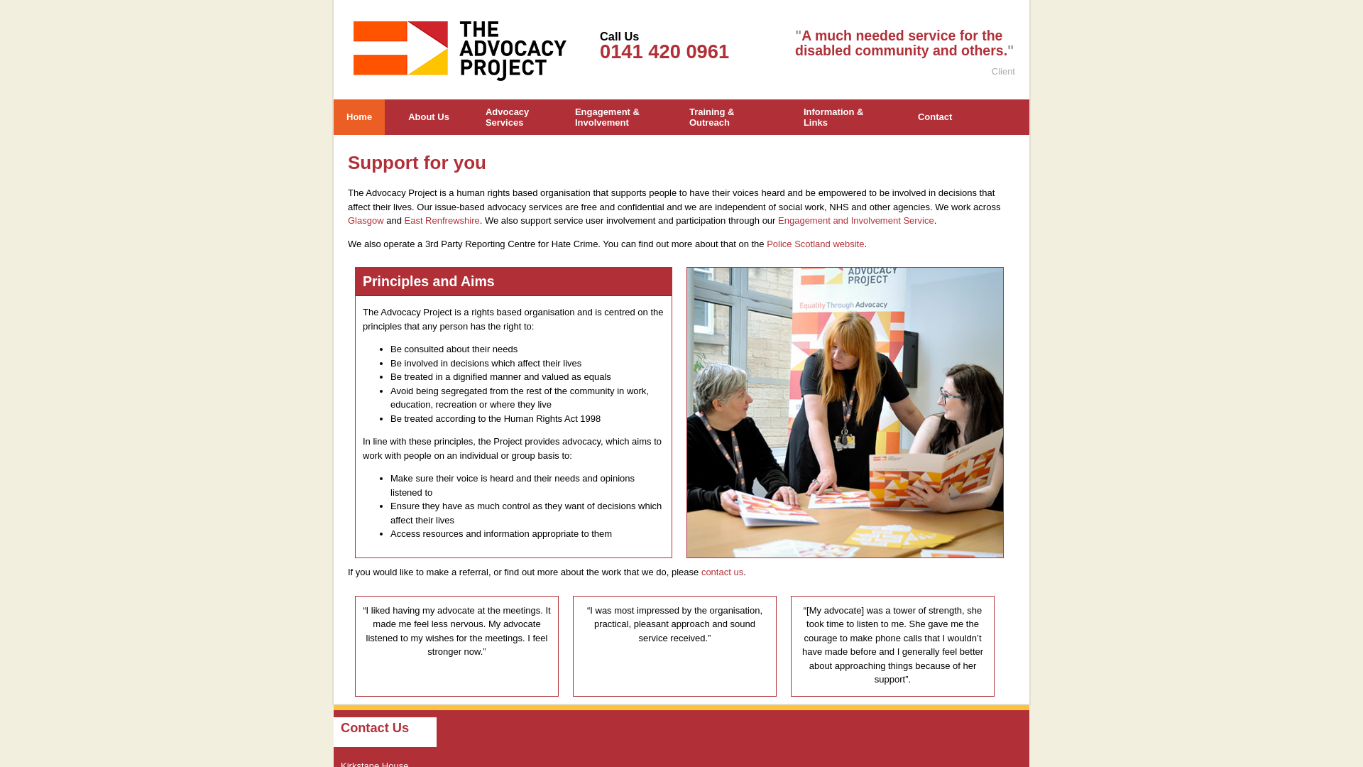 Website screenshot