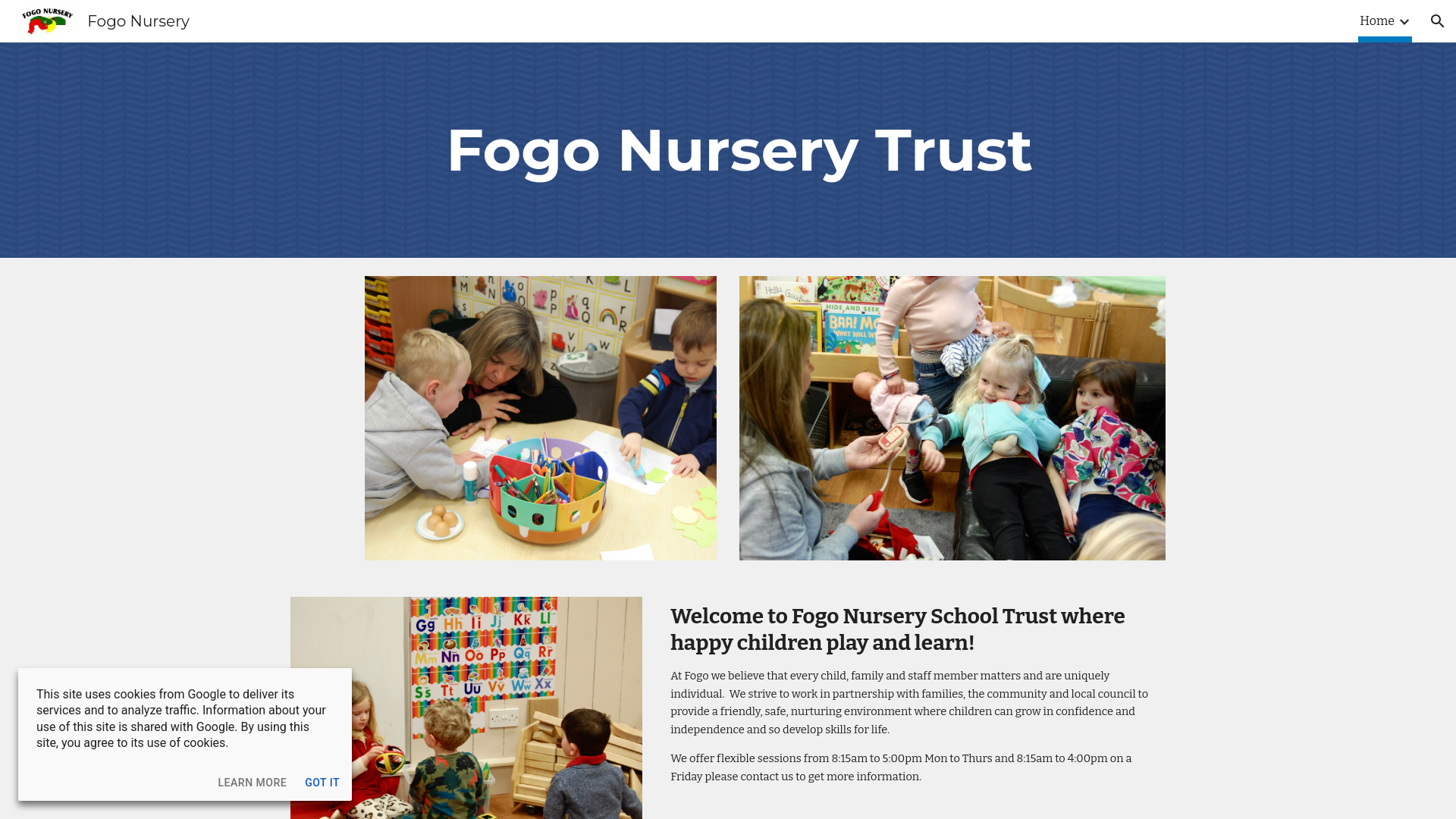 Website screenshot