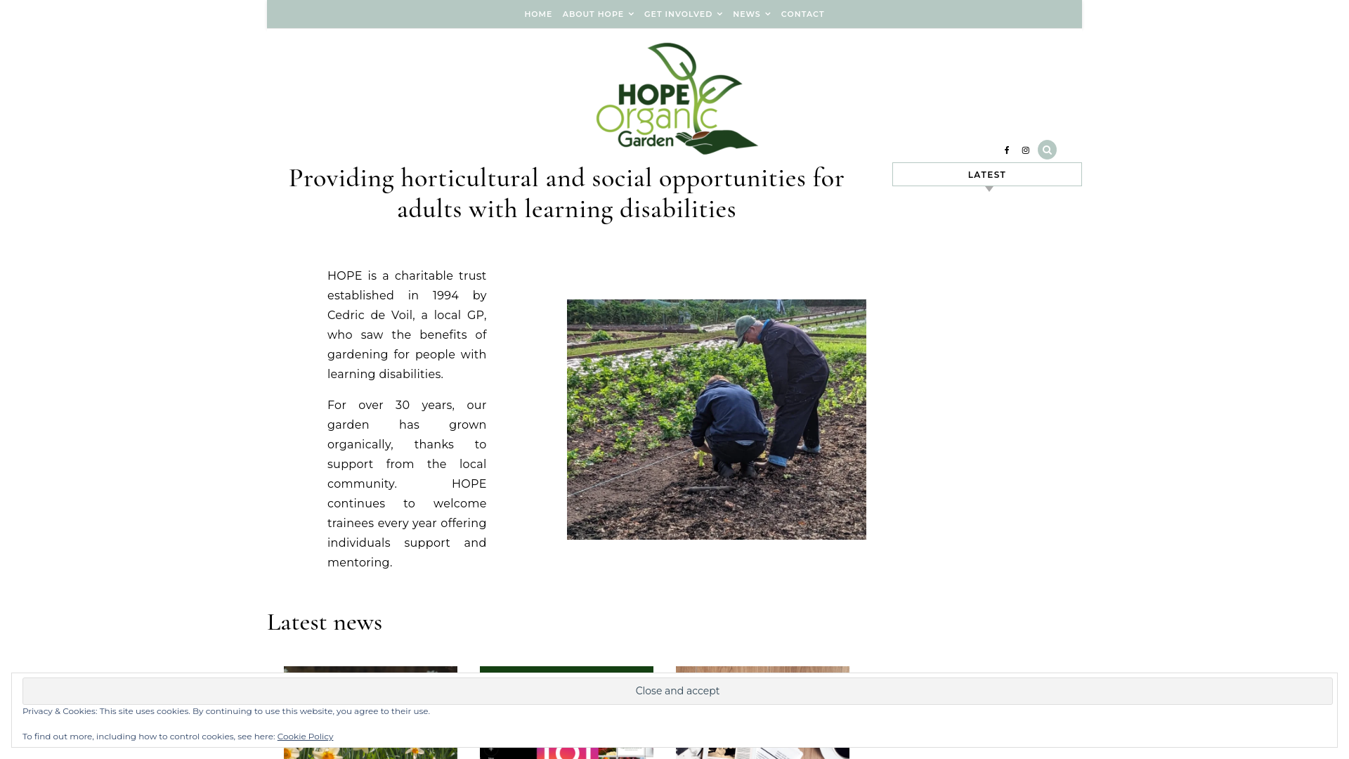 Website screenshot