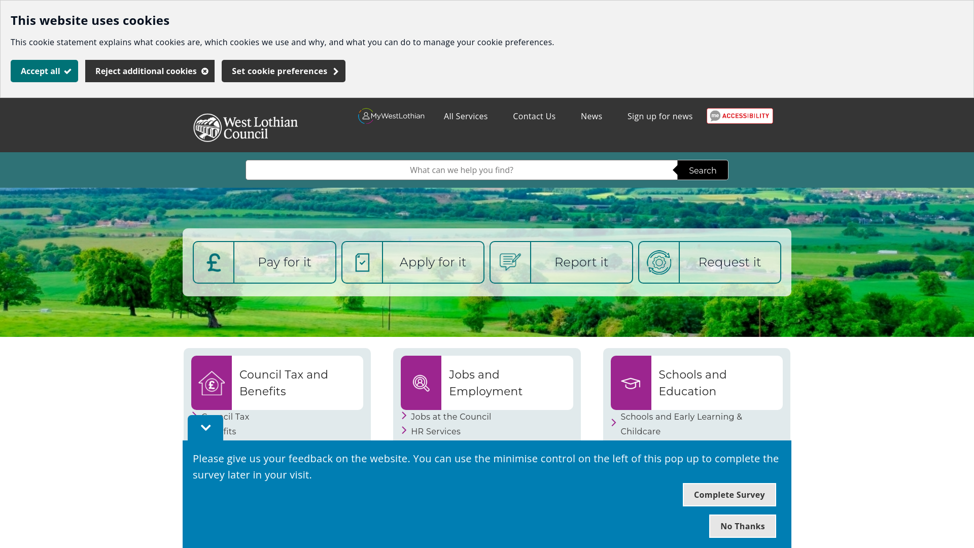 Website screenshot