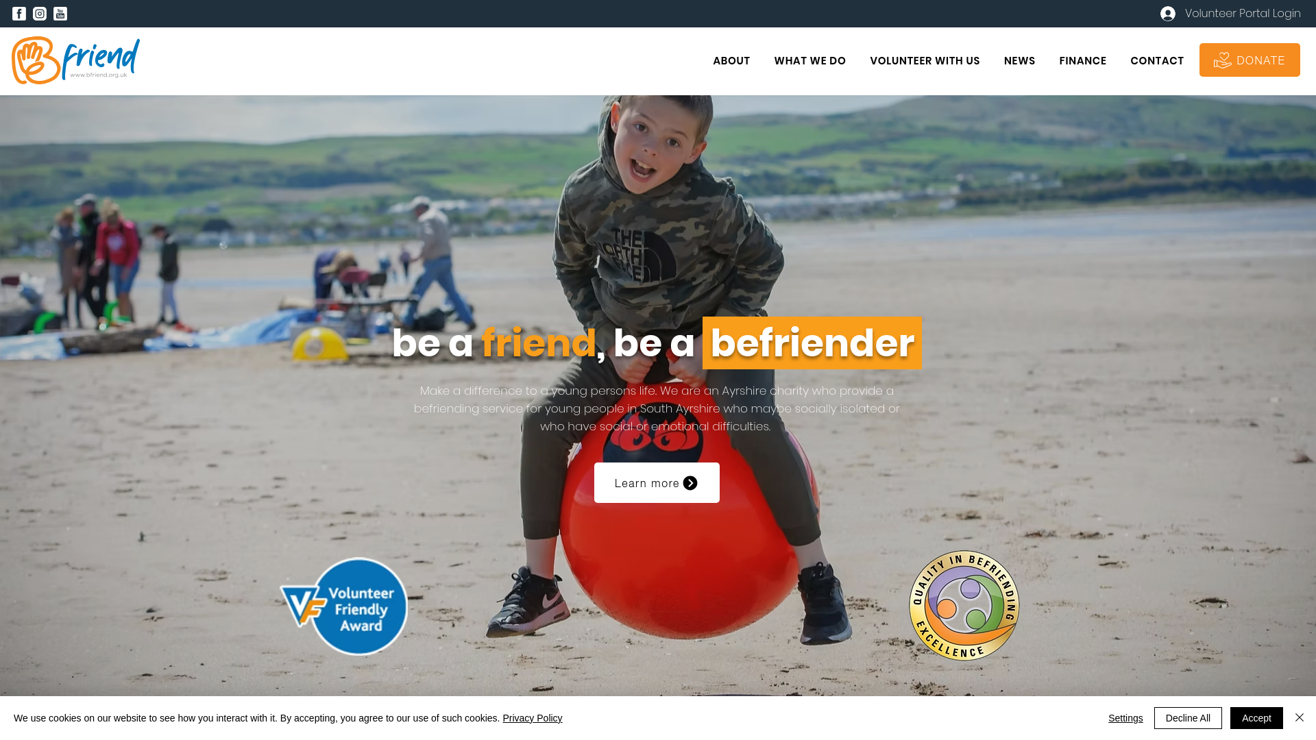 Website screenshot