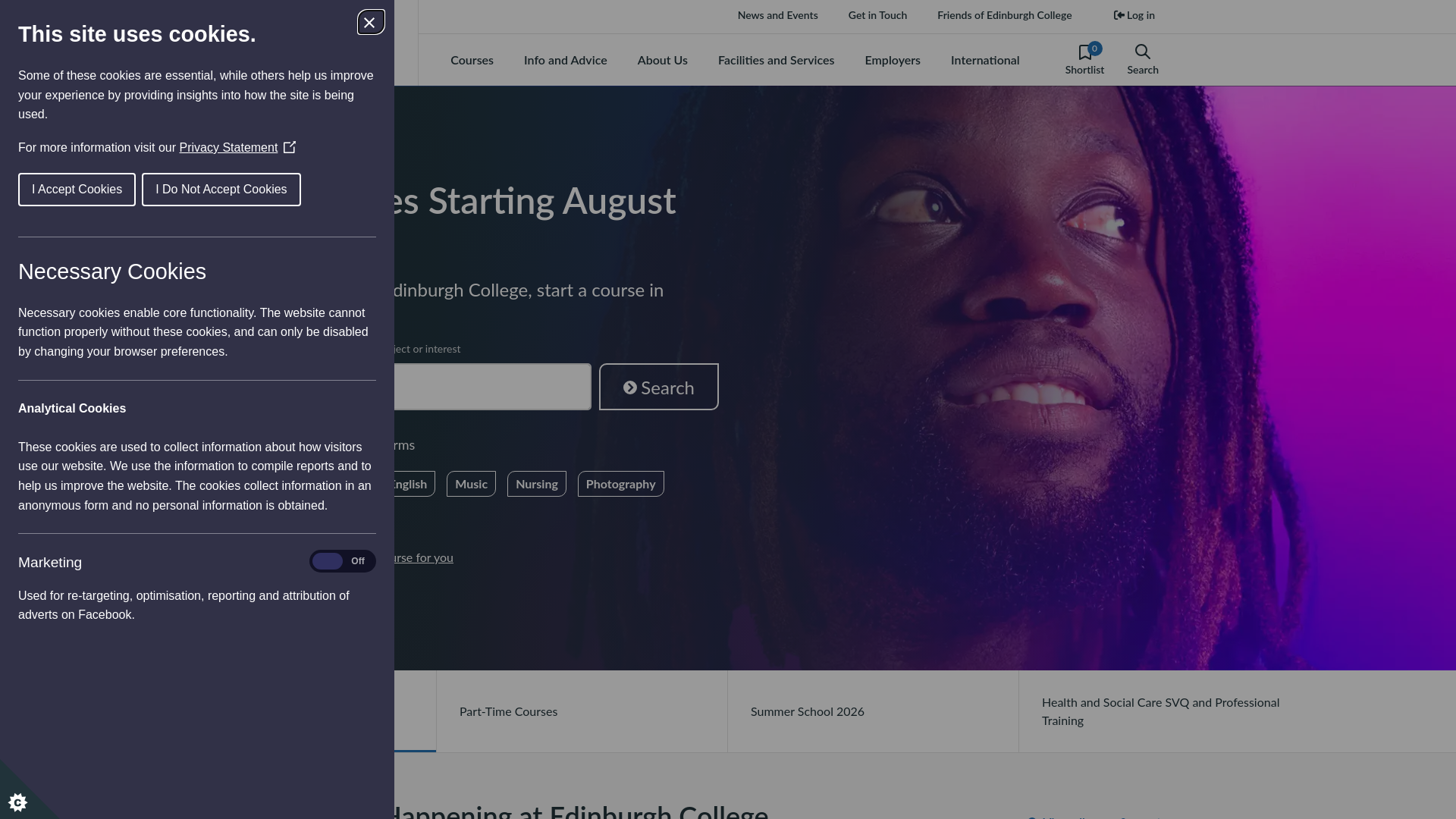 Website screenshot