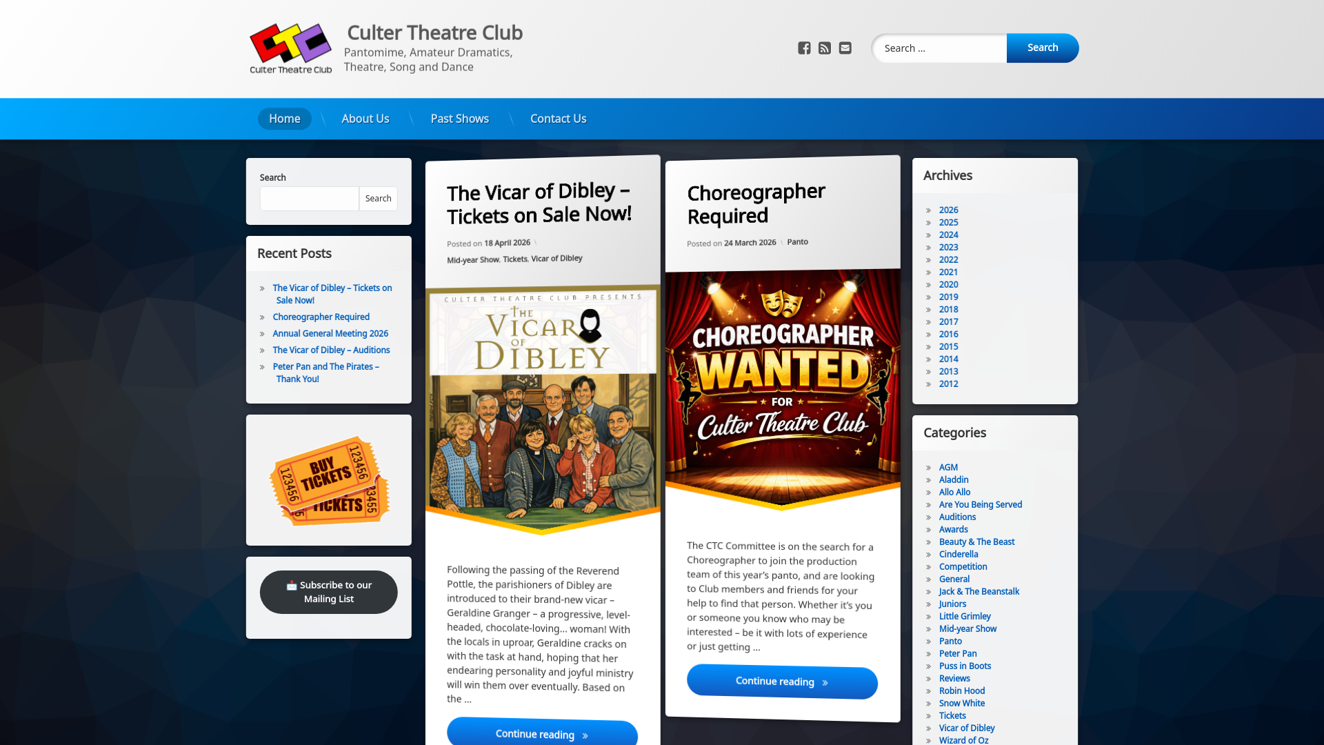 Website screenshot