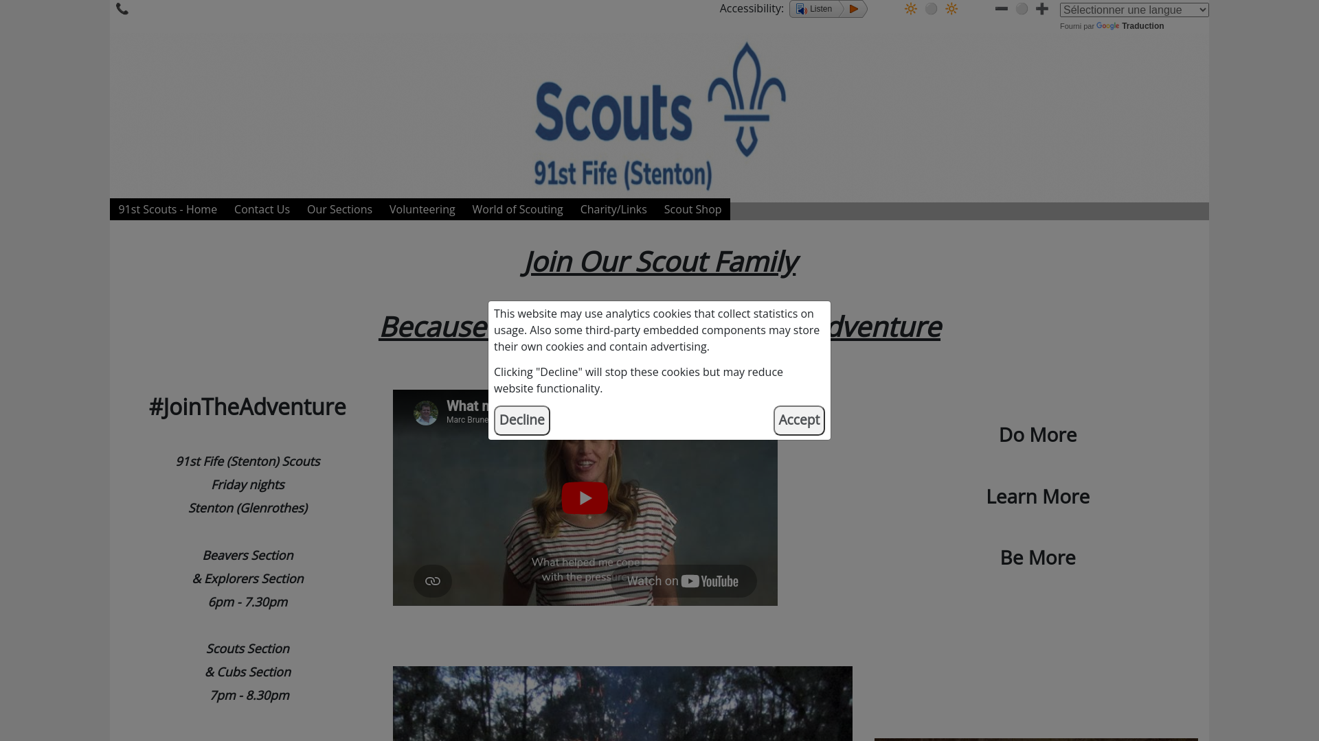 Website screenshot