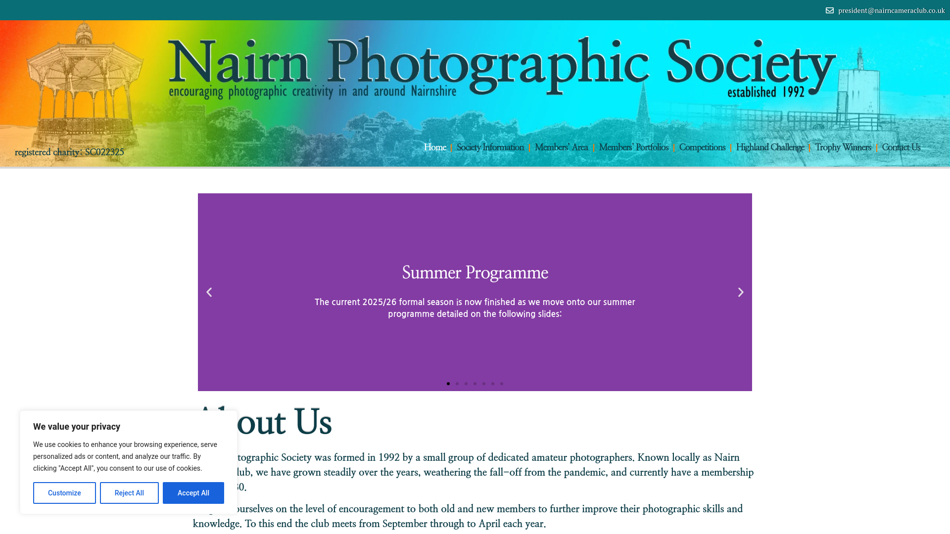 Website screenshot