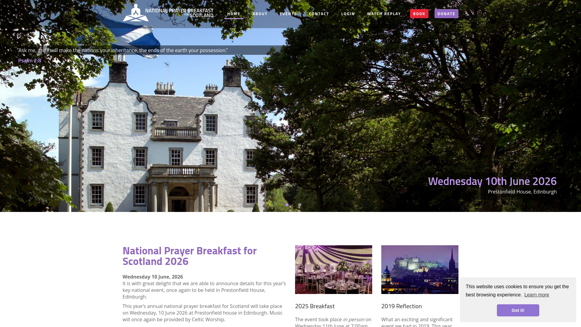 Website screenshot