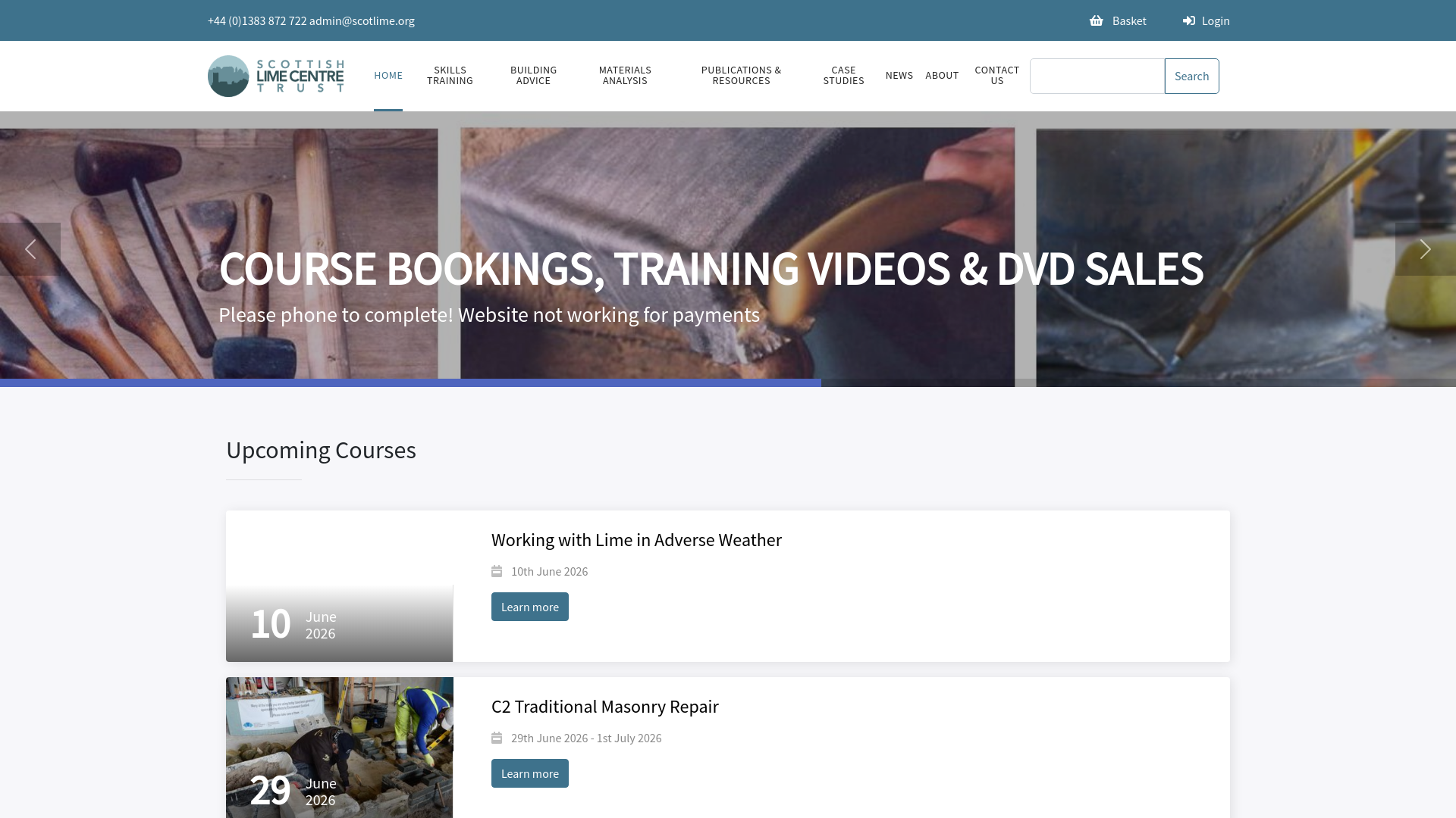 Website screenshot