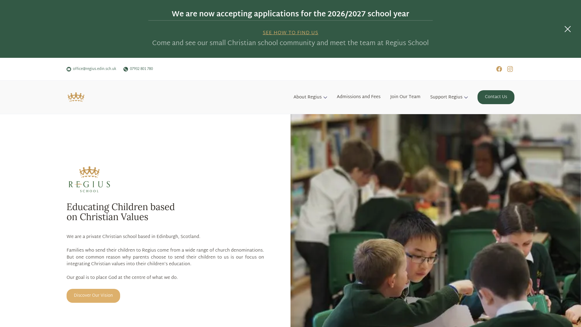 Website screenshot